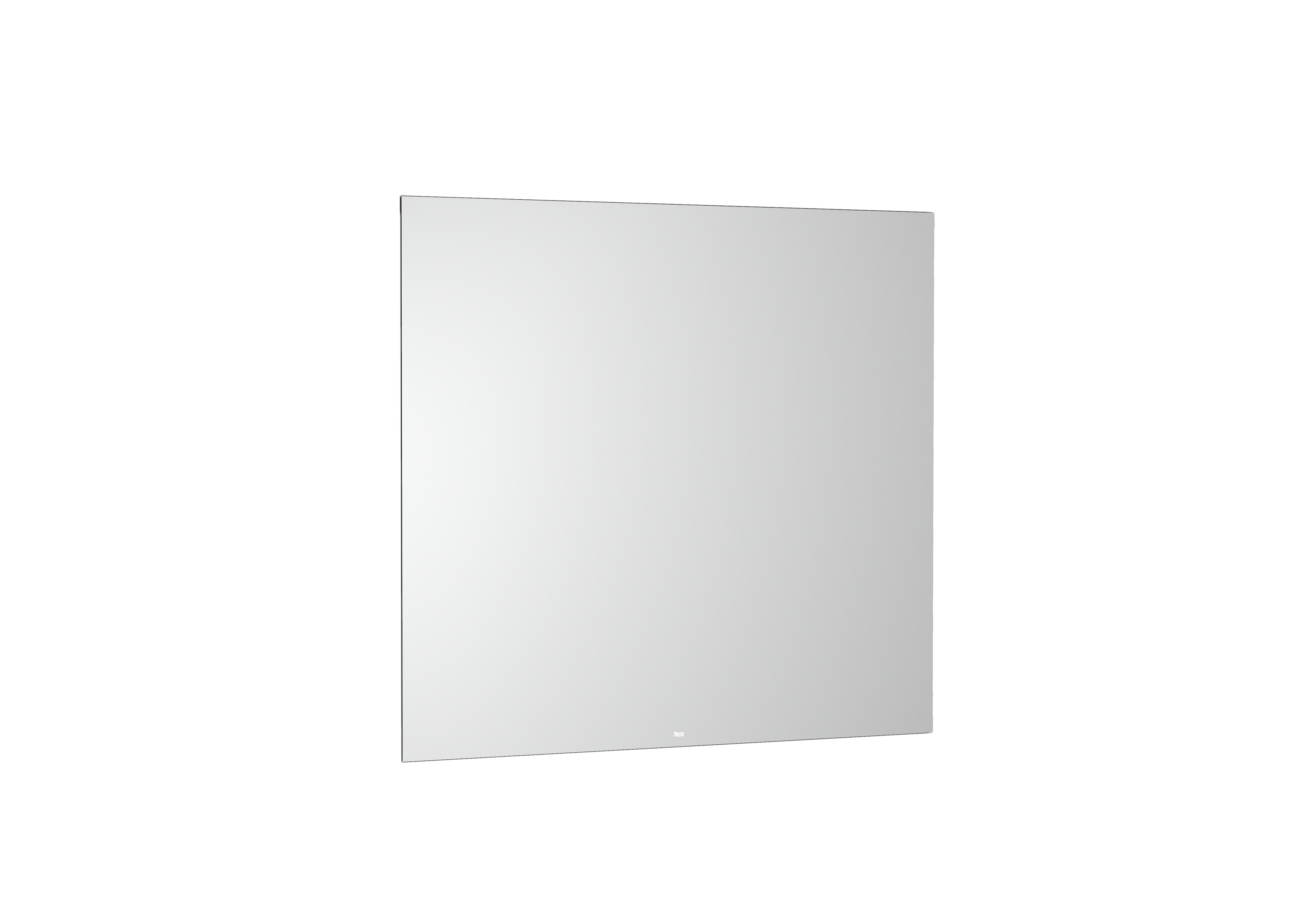 Square mirror with perimeter lighting. Colour temperature: 3000K