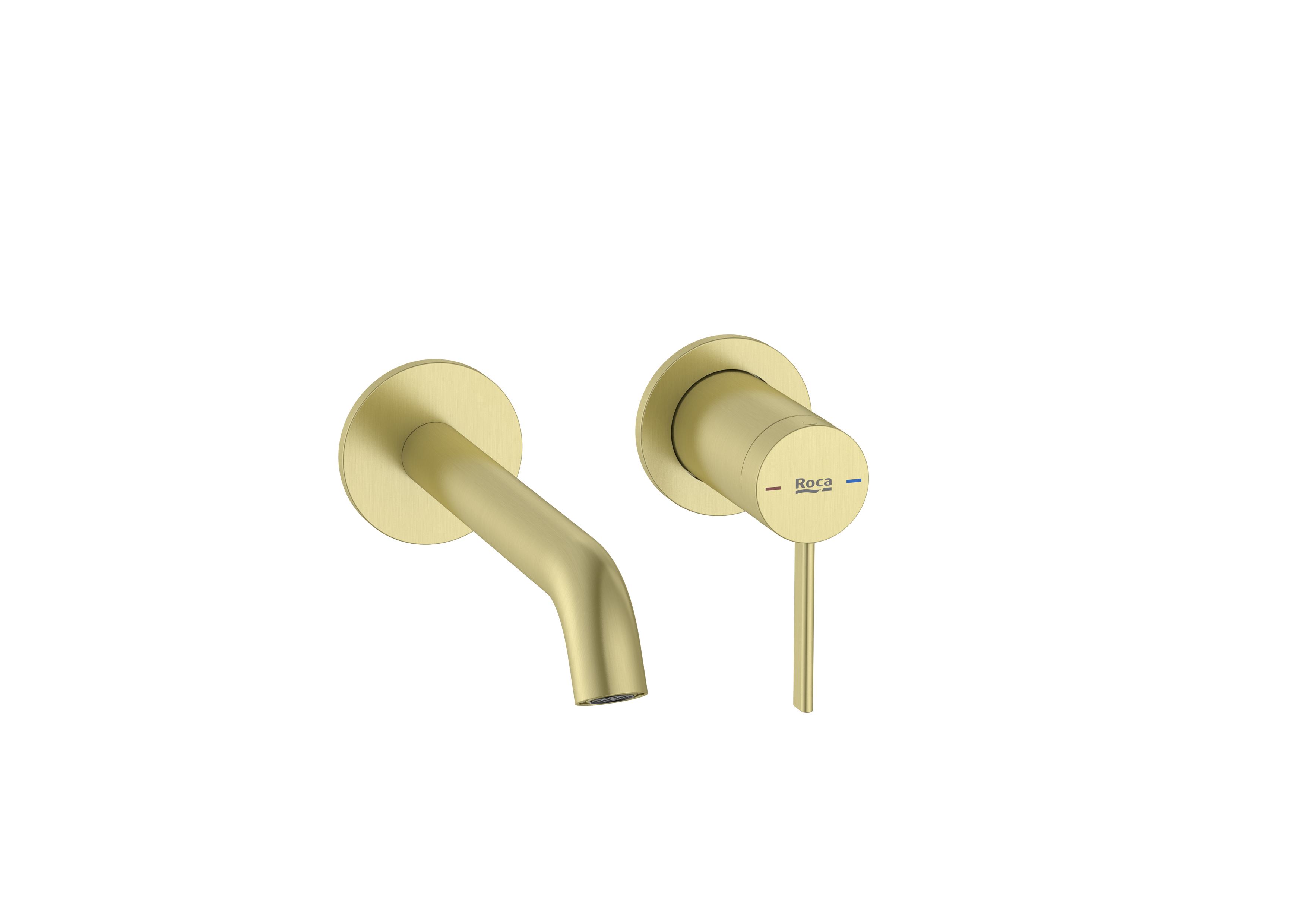 Built-in basin mixer. To be completed with built-in body A5E3501..0 - Brushed Brass