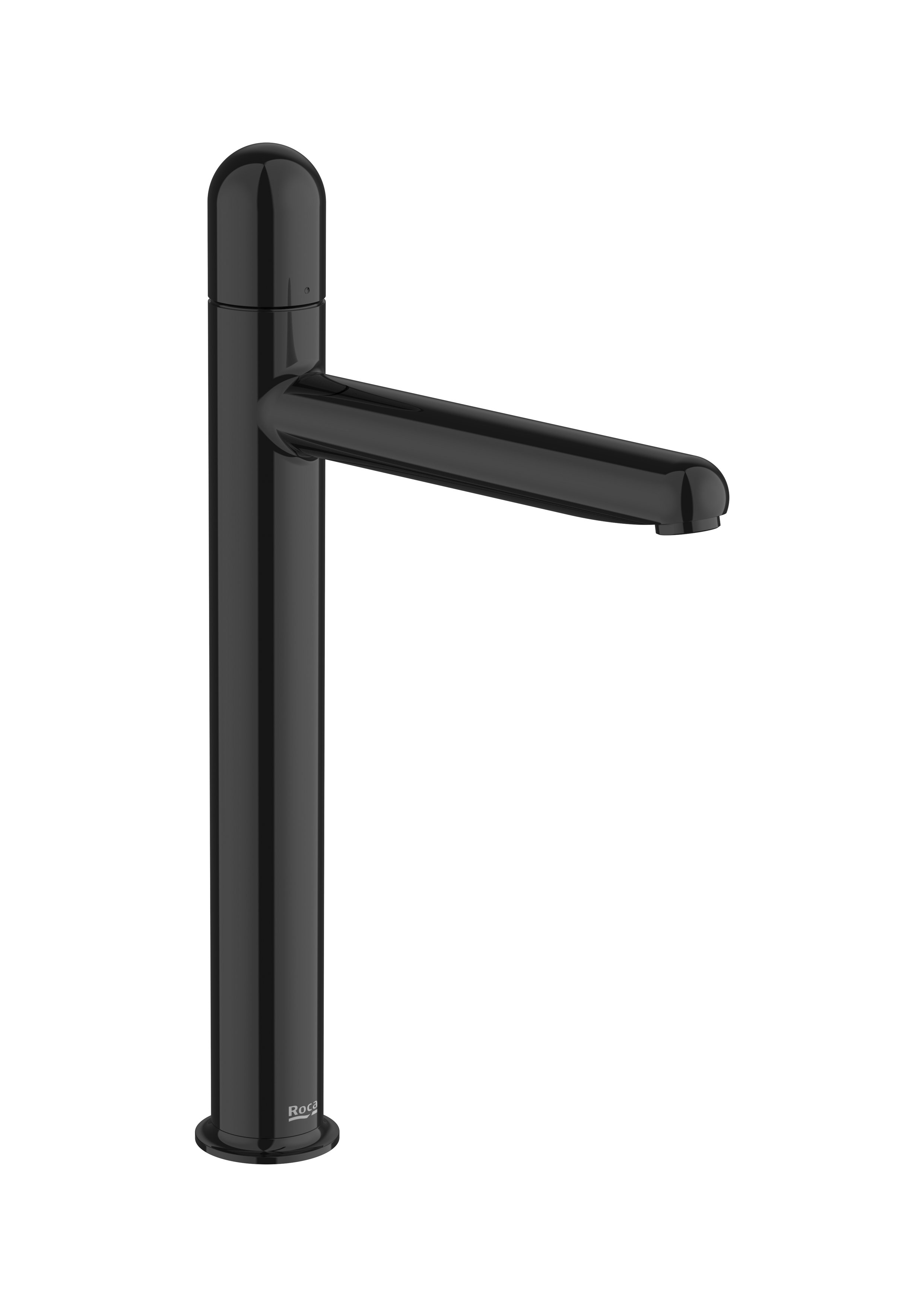 Basin mixer smooth body with Dome handle. XL-SIZE - Titanium black