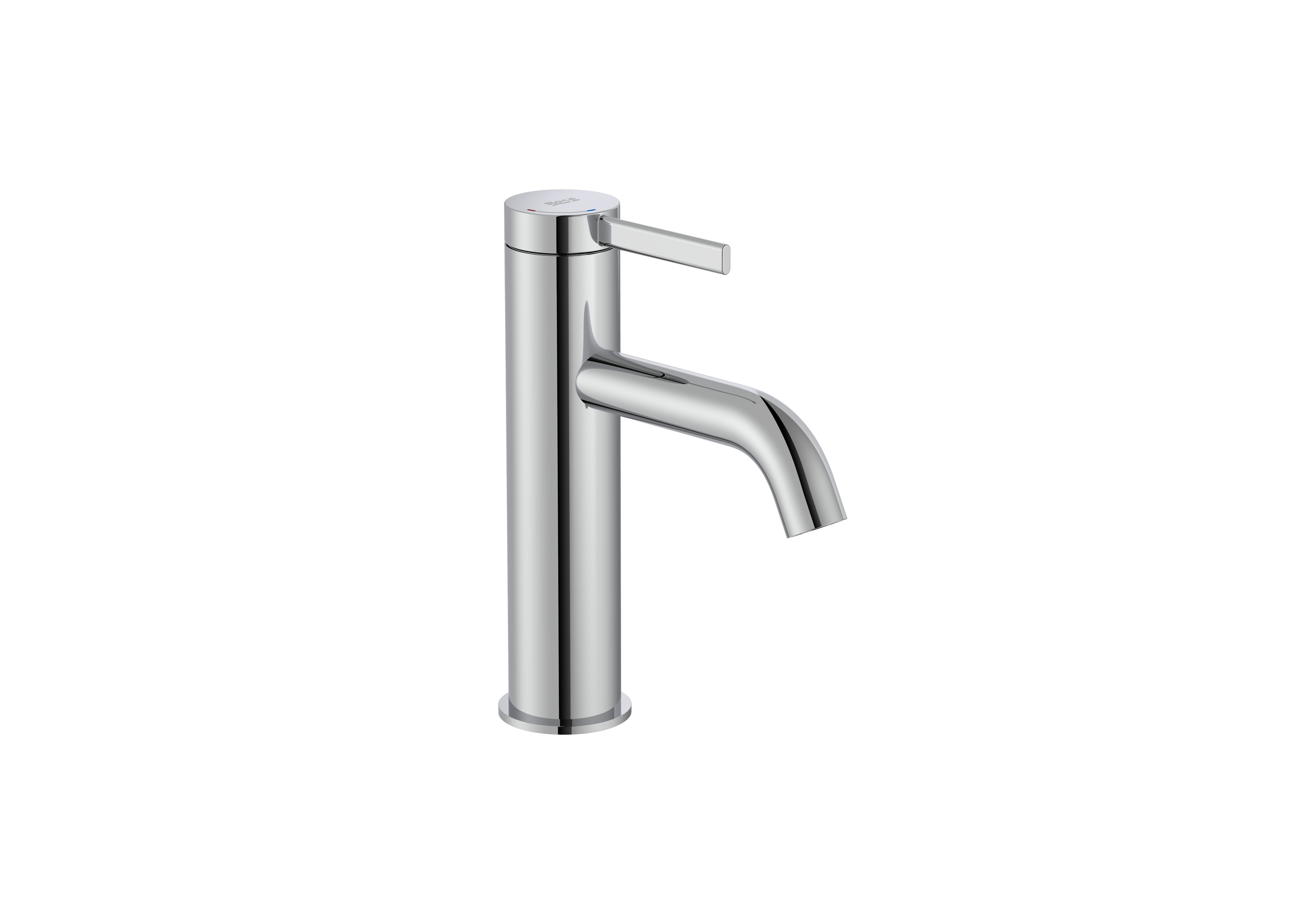 Basin mixer smooth body with click clack waste, Cold Start - Chrome
