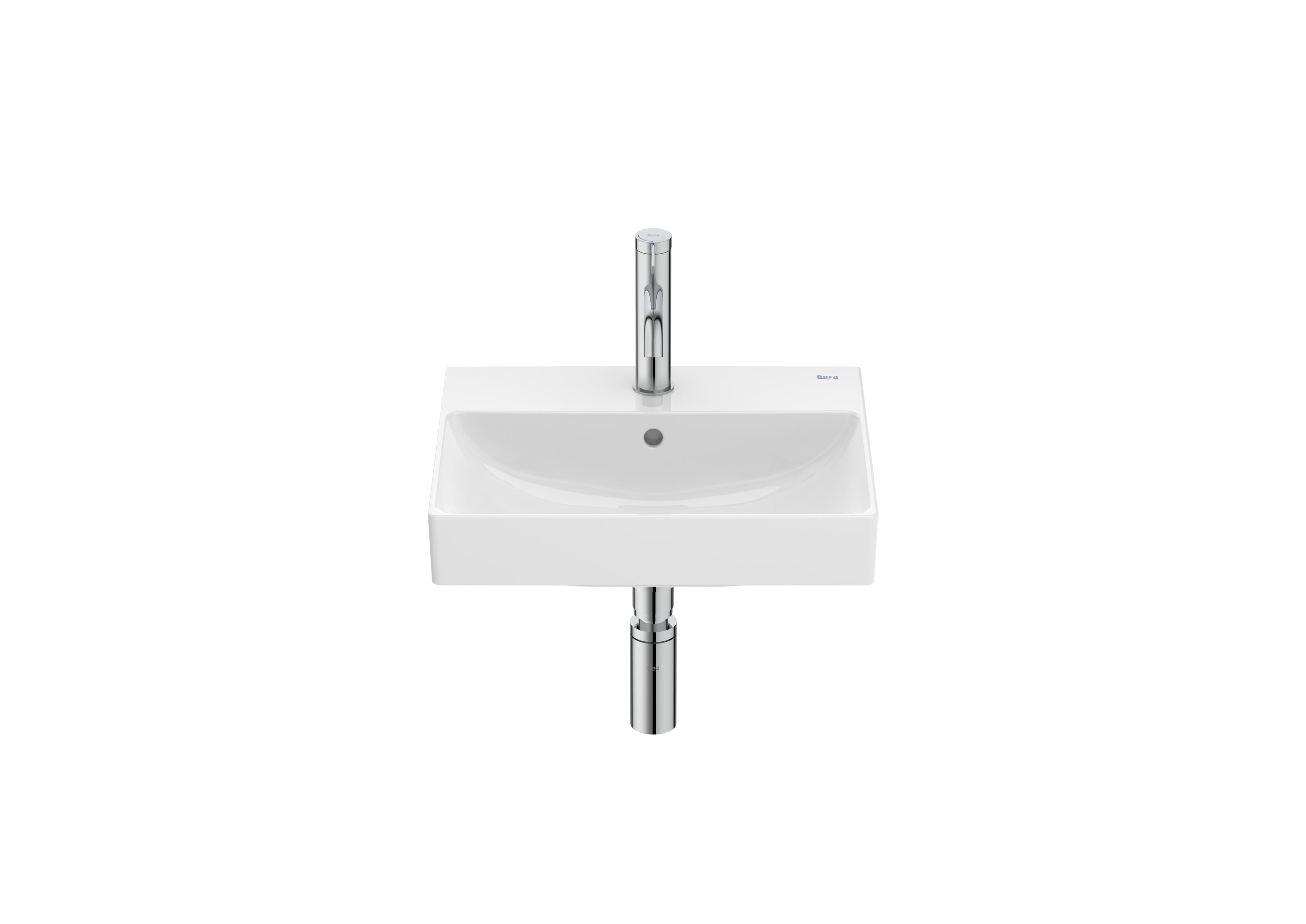 Wall-hung Fineceramic® basin - White