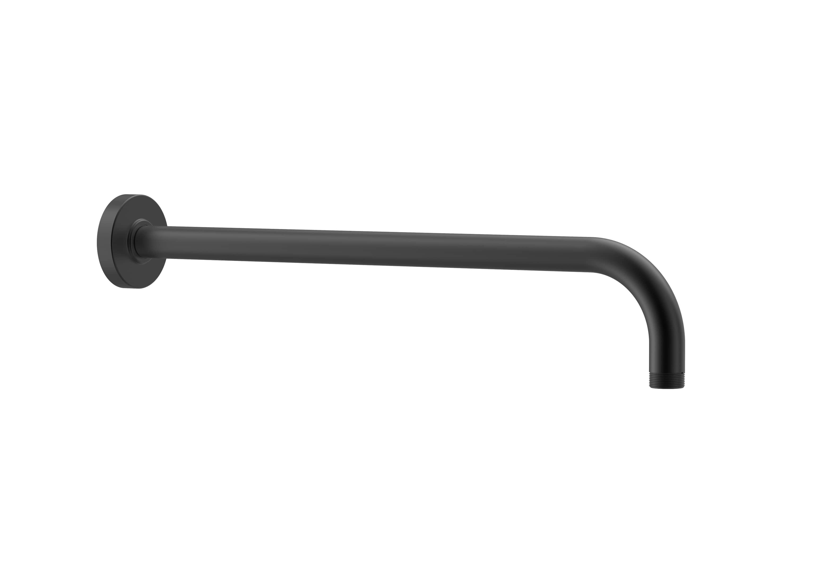 Straight wall arm for shower head - Matt Black