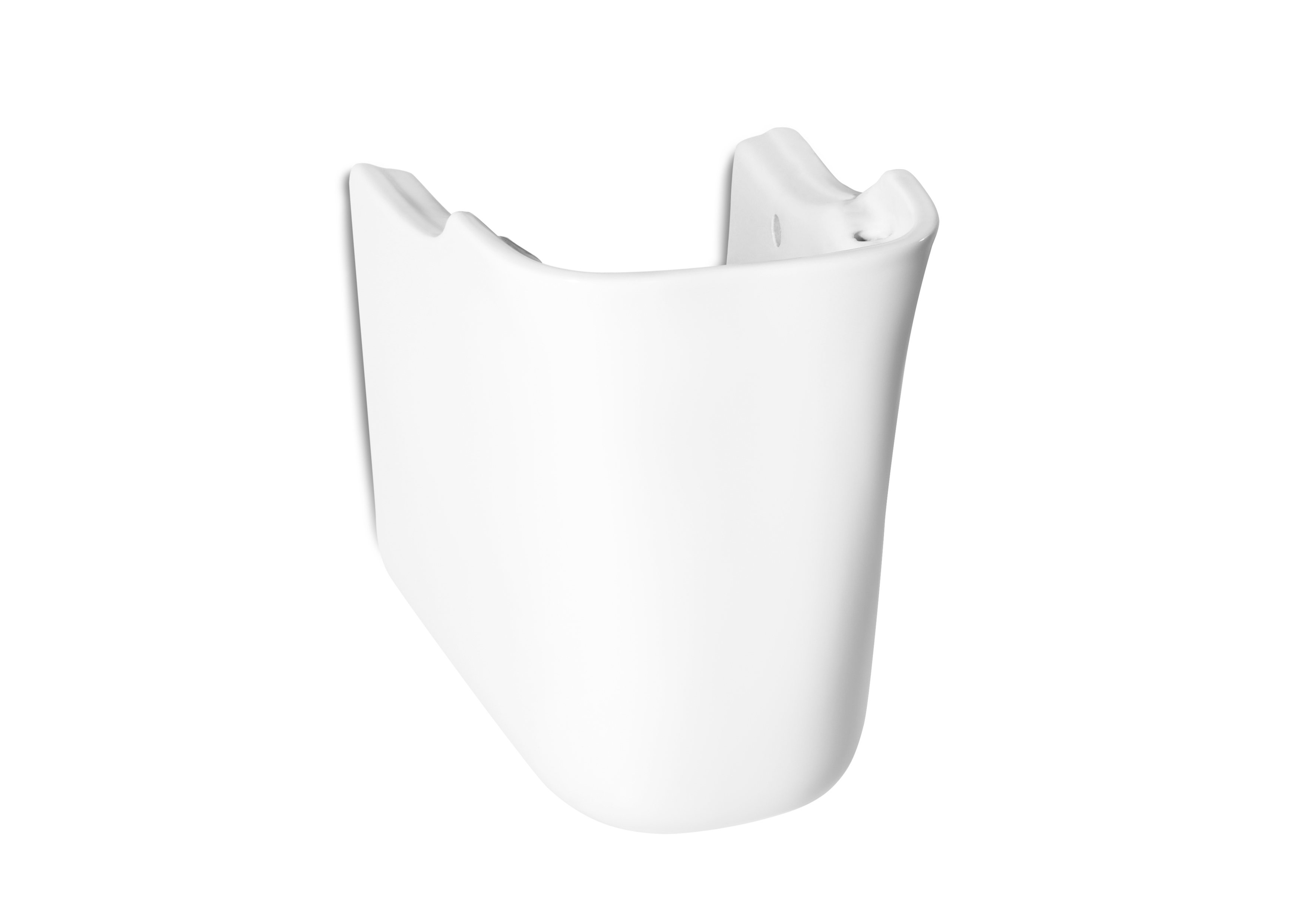Vitreous china semipedestal for basin