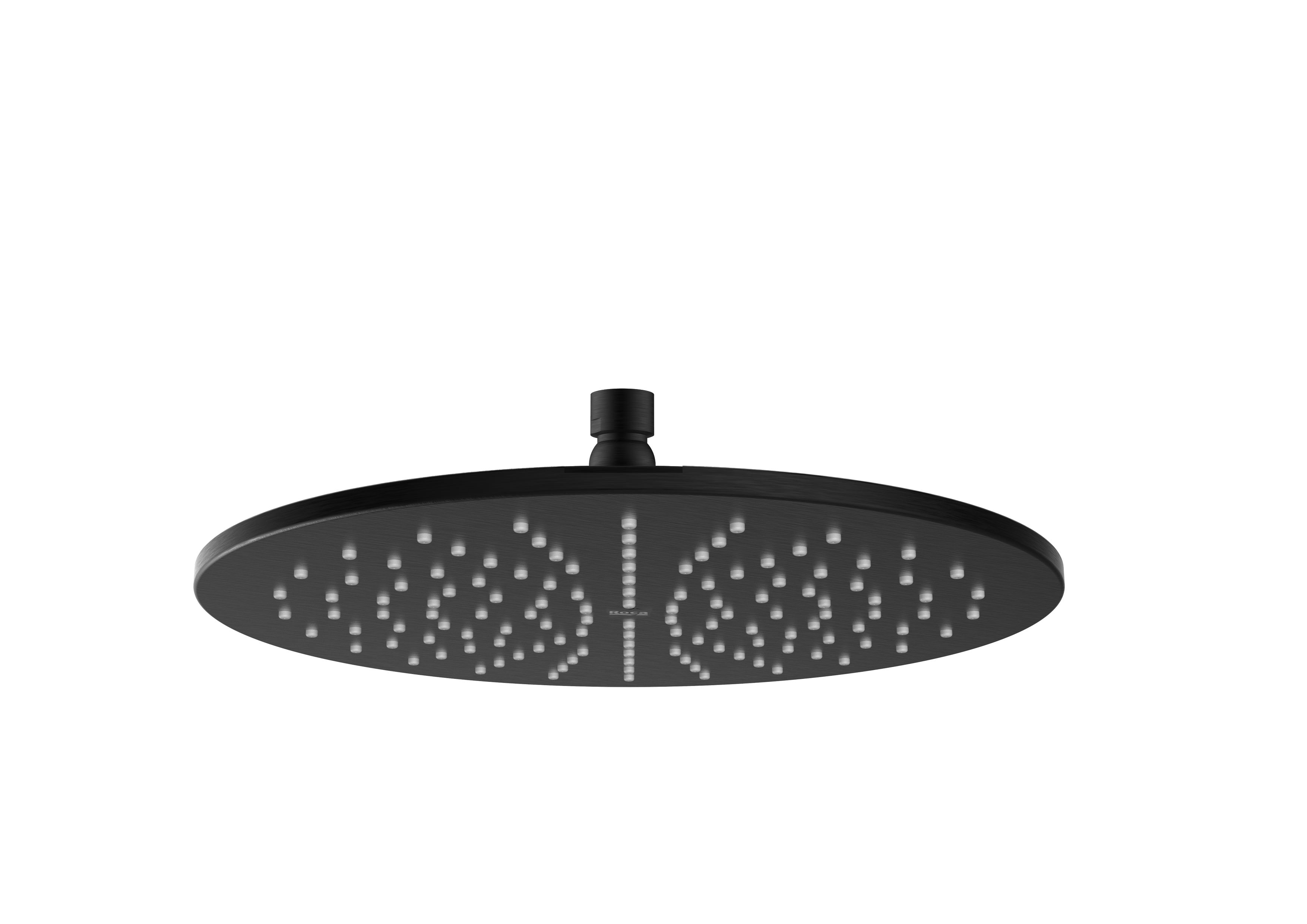 Extraslim rain shower head in Titanium Black - Brushed Titanium Black