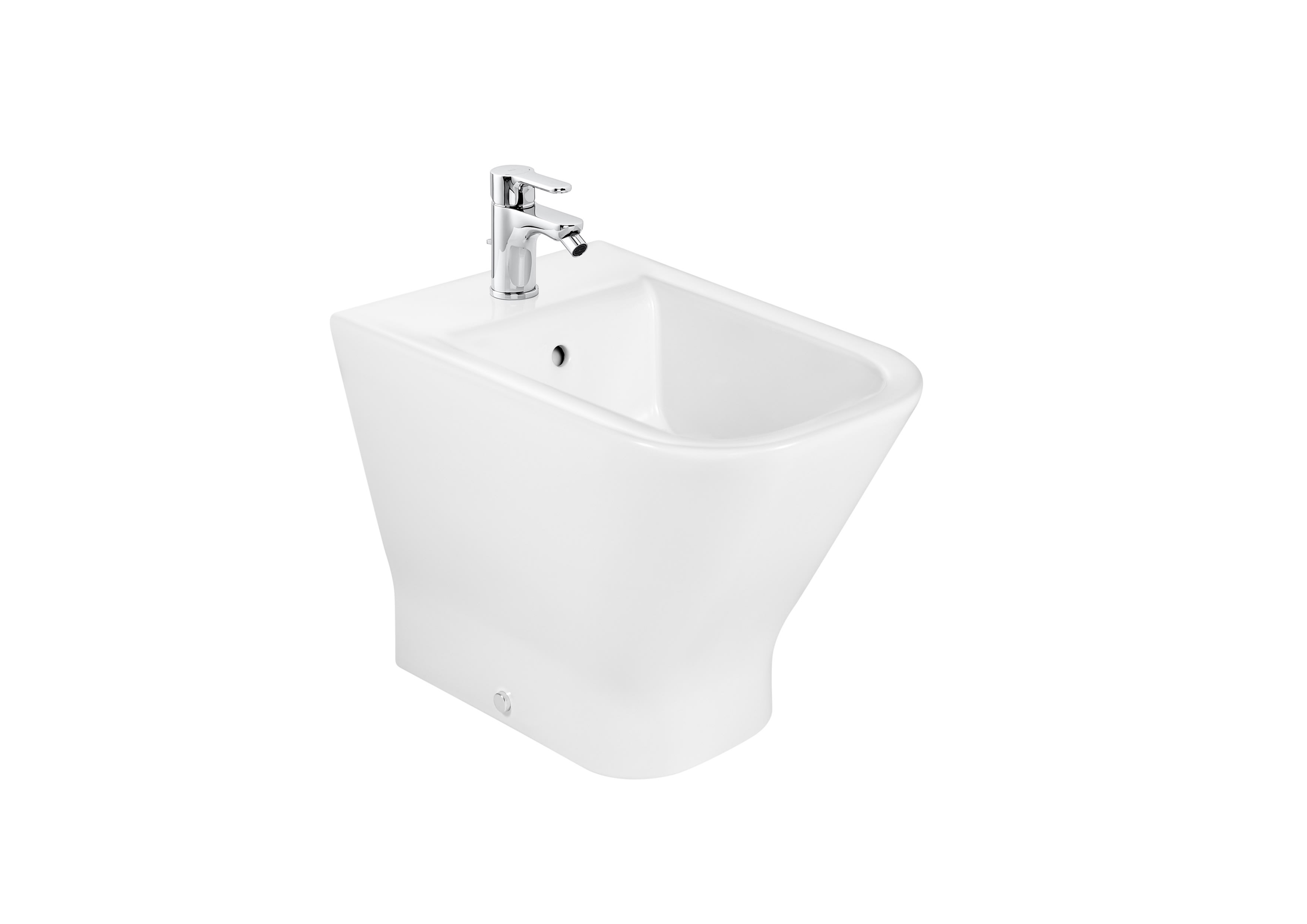 SQUARE - Compact vitreous china bidet