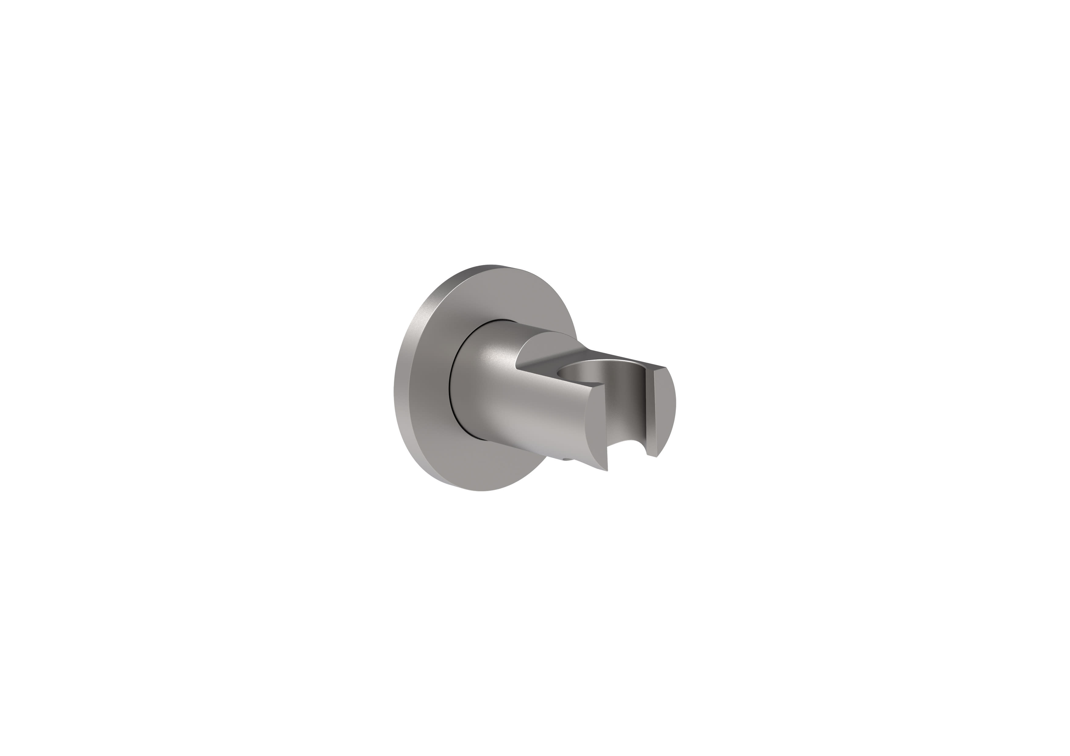 ROUND - Fixed bracket for hand shower - Stainless Steel Finish