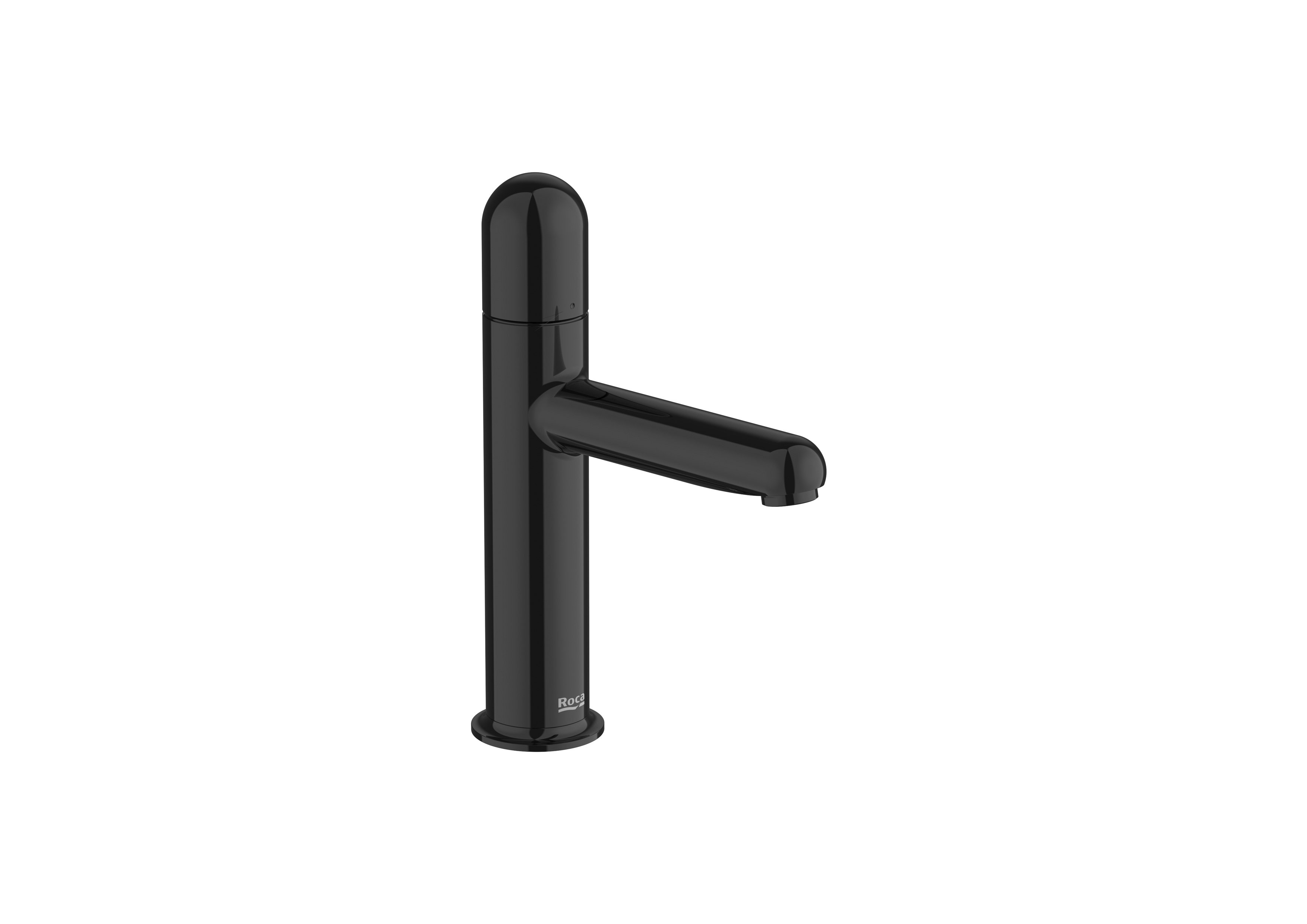 Basin mixer smooth body with Dome handle. S-SIZE - Titanium black