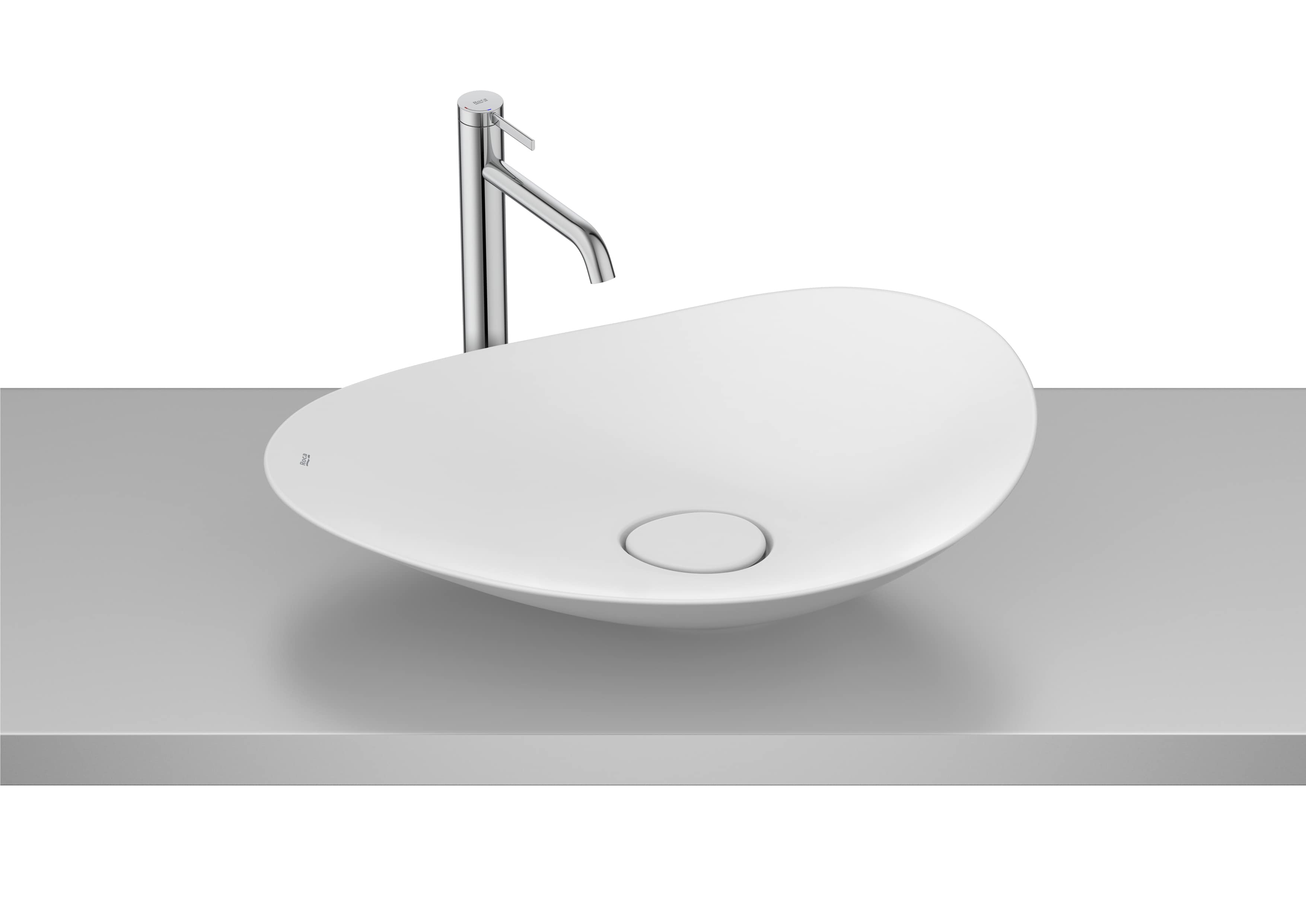 Over countertop Fineceramic® basin - Matt White
