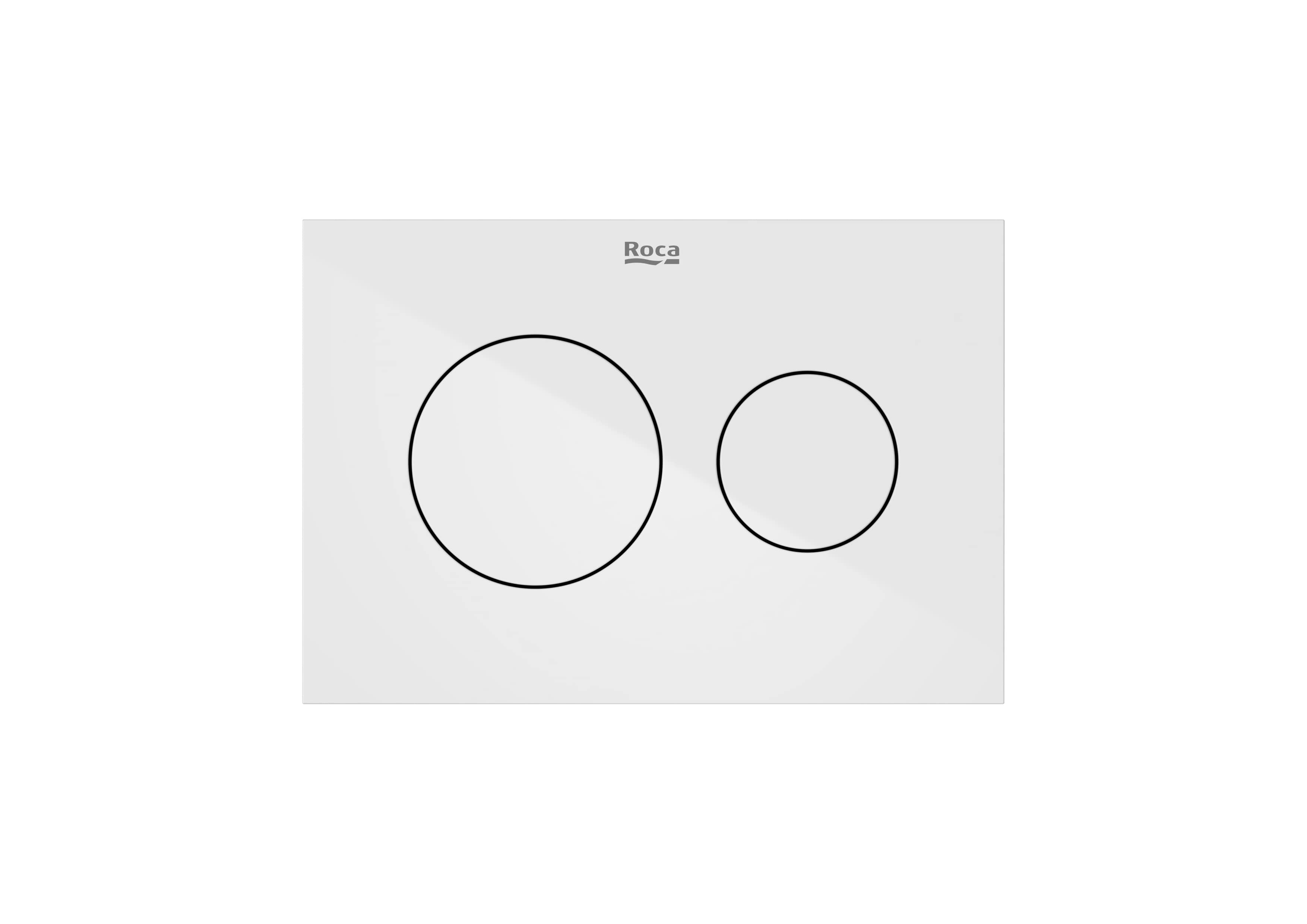 PS3 (DUPLO S) - Dual flush operating plate for concealed cistern. Cable technology. No tools required for installation. - White