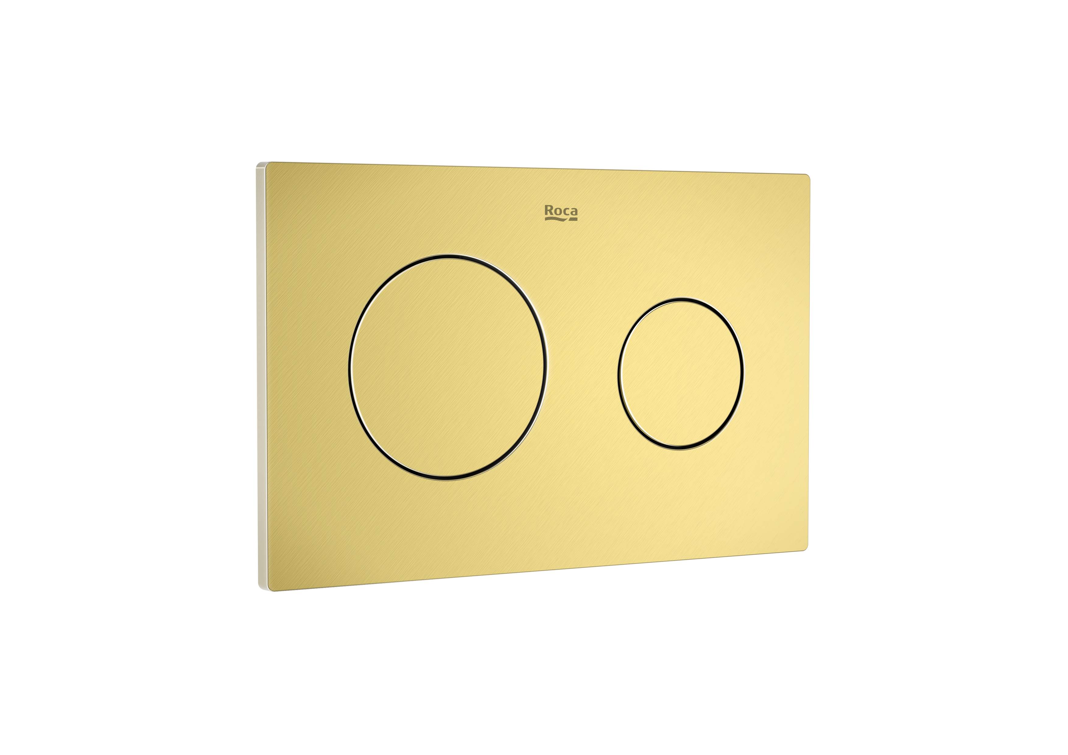 PL10 (DUPLO ONE) - Dual flush operating plate for concealed cistern - Brushed Brass