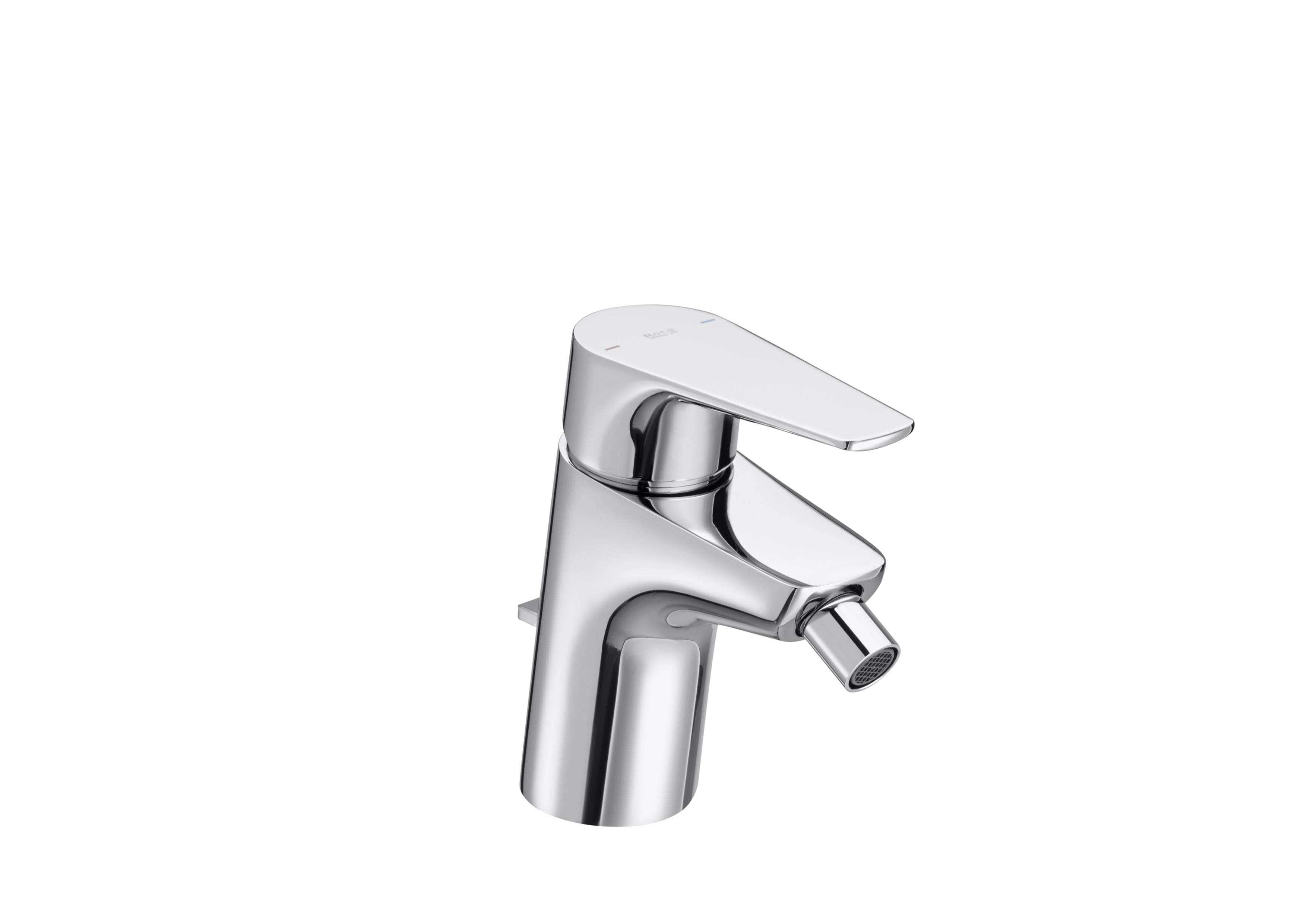 Bidet mixer with pop-up waste