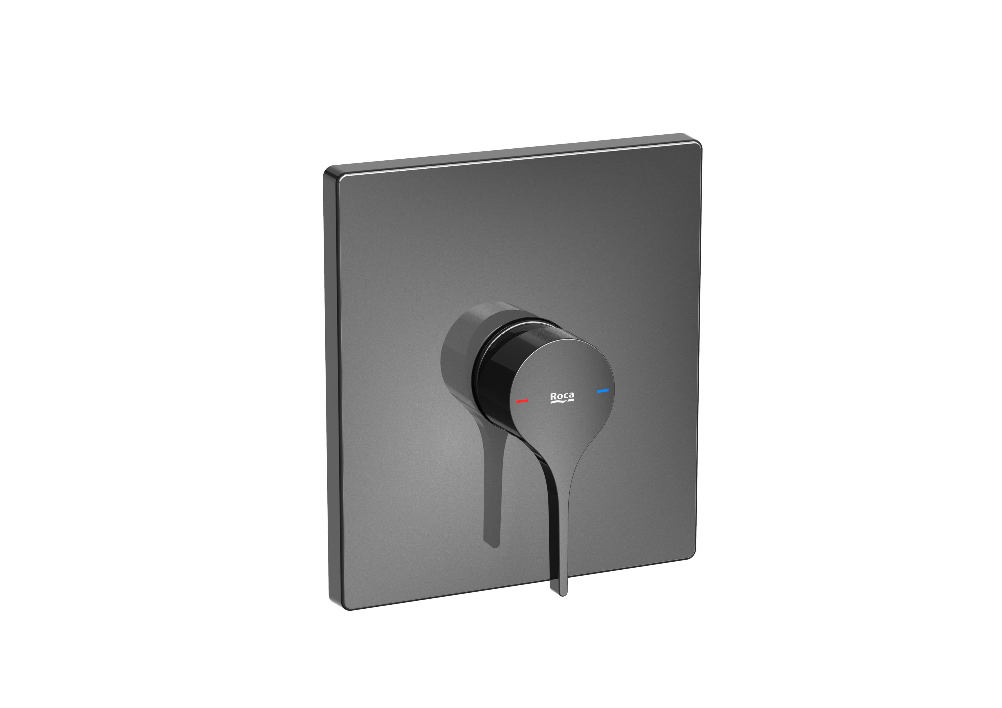 Built-in bath or shower mixer with 1 outlet Required: RocaBox A525869403 - Titanium black