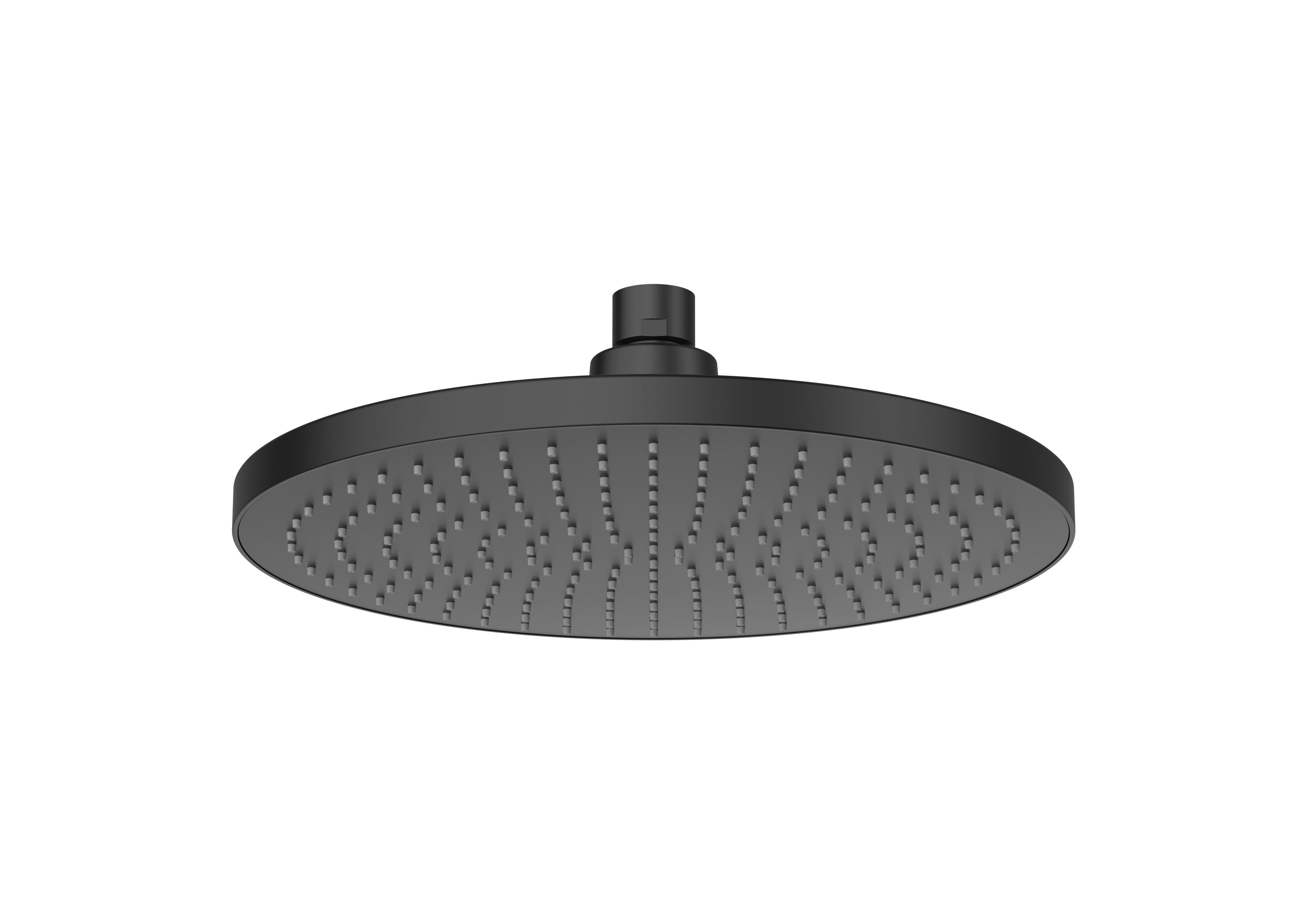 Stainless steel shower head for ceiling installation. Rain function - Matt Black