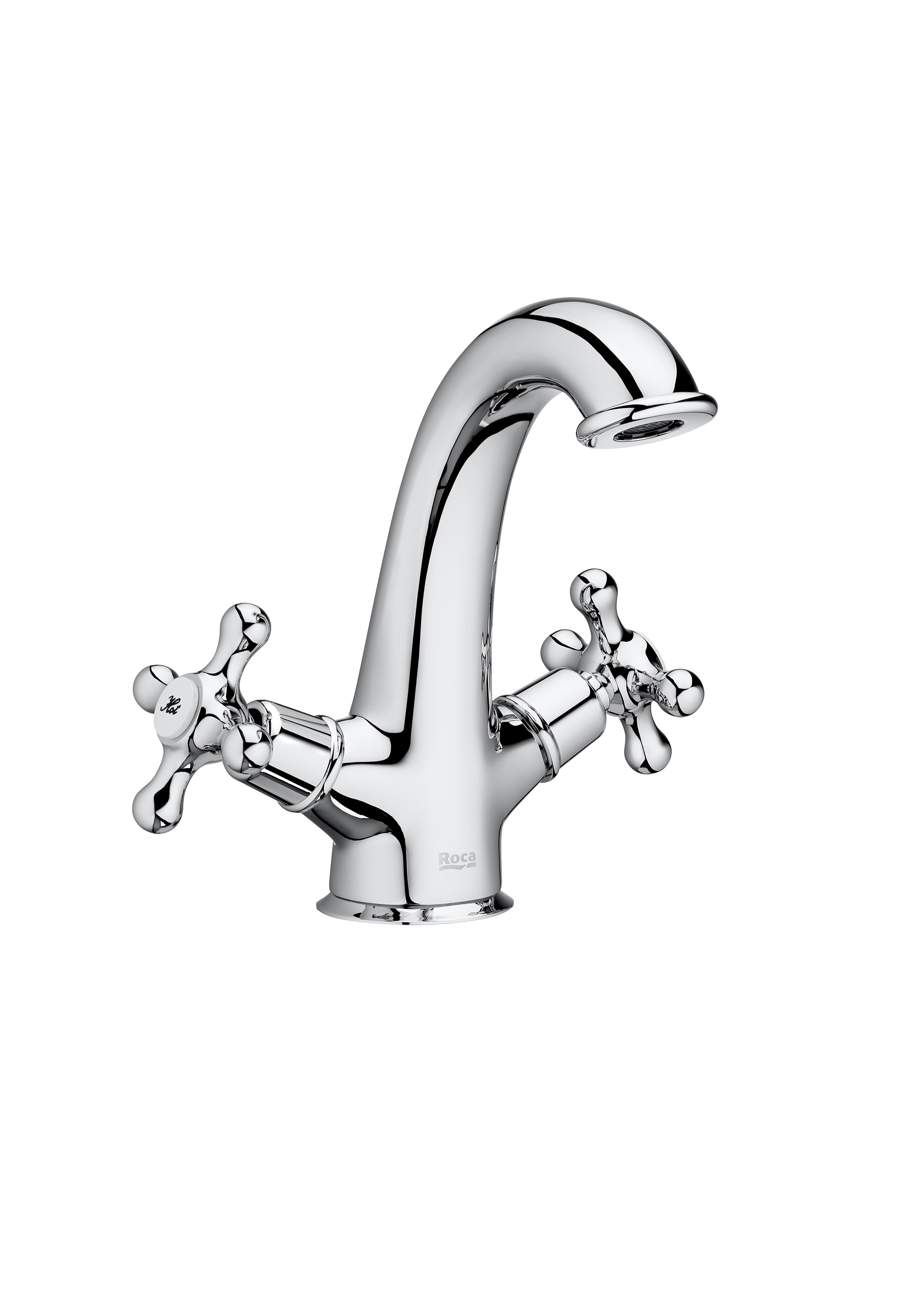 Smooth body basin mixer