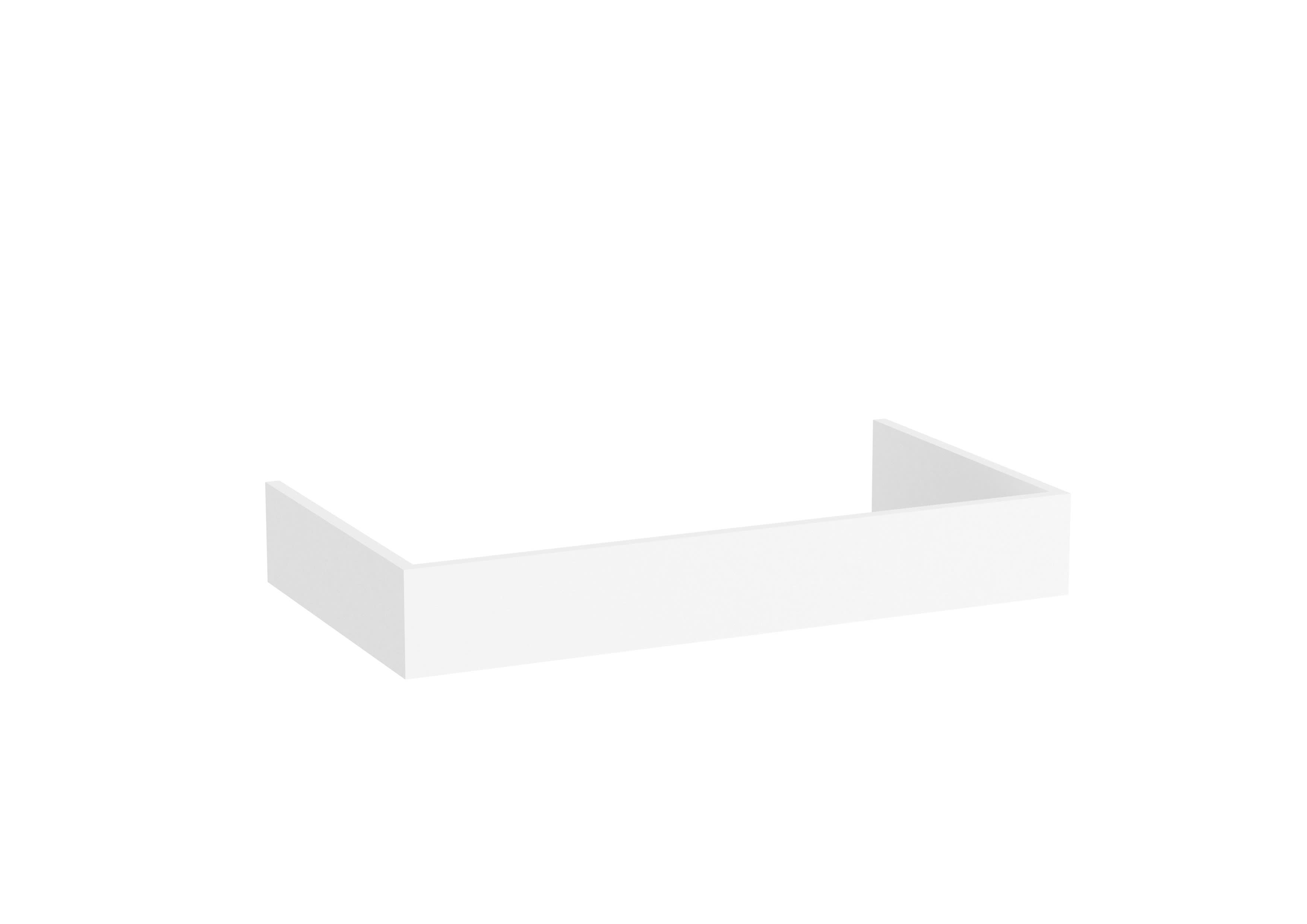 Floorstanding plinth for 3 drawer vanity units - White Matt