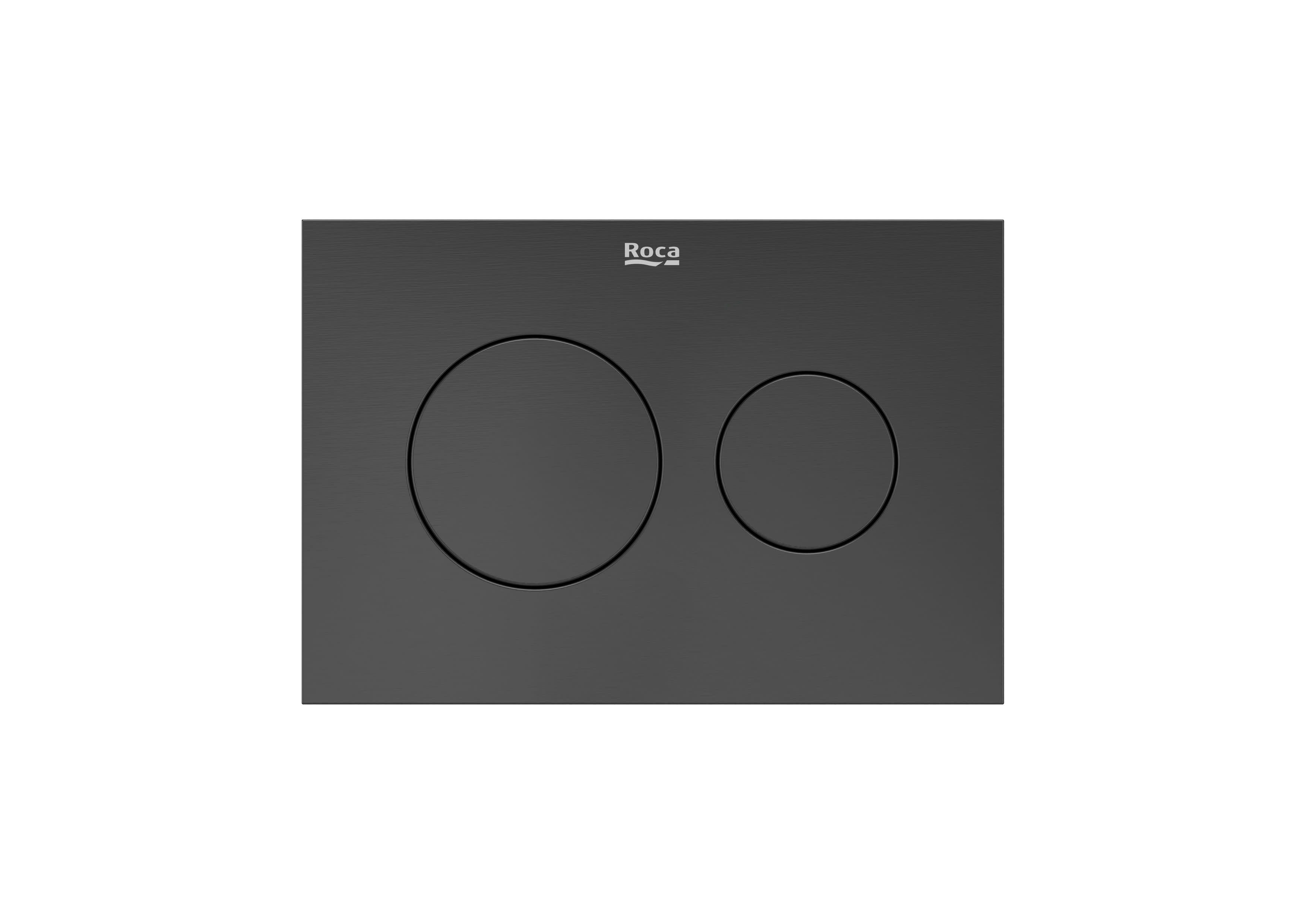 PS3 (DUPLO S) - Dual flush operating plate for concealed cistern. Cable technology. No tools required for installation. - Brushed Titanium Black