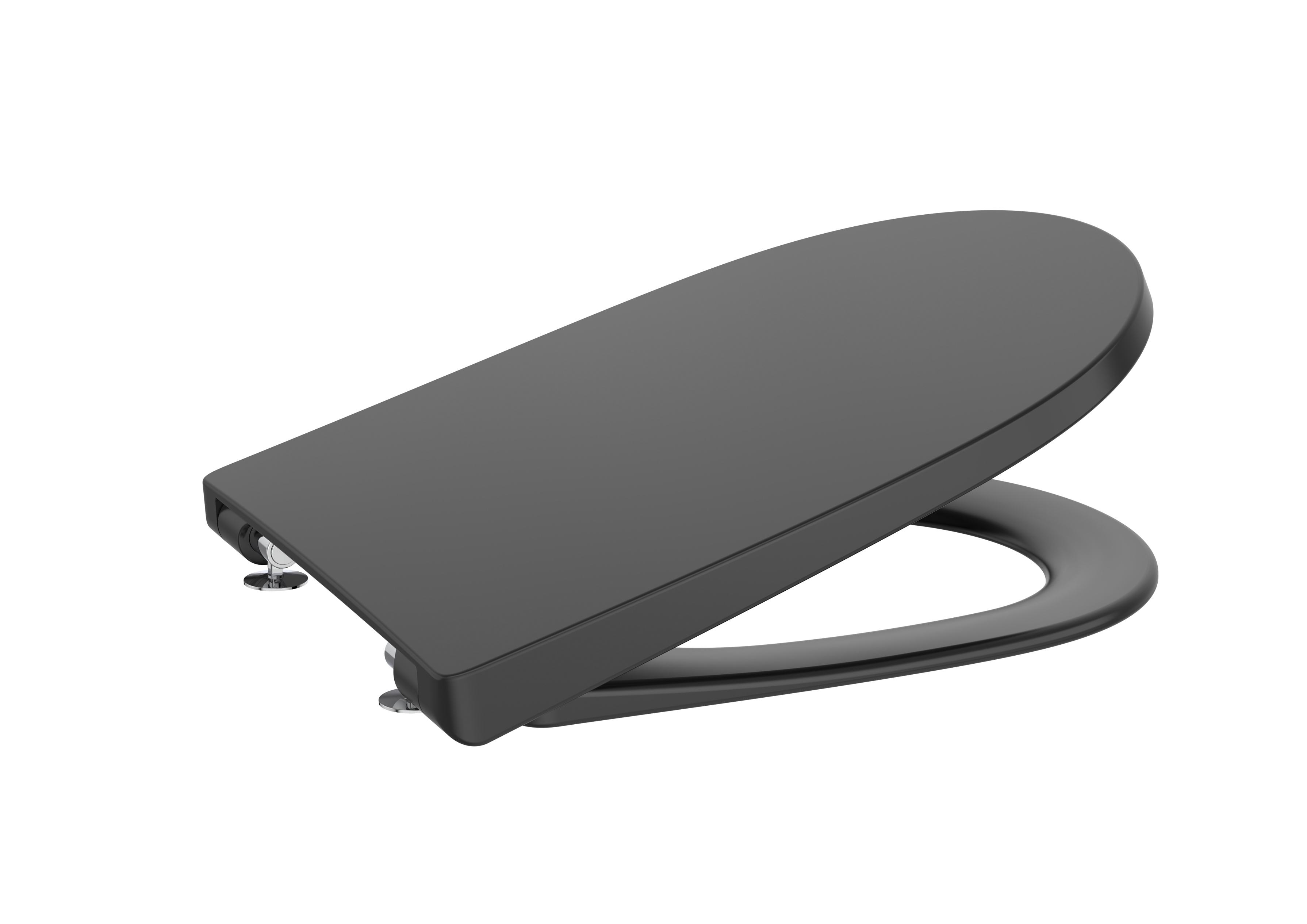 Soft-close SUPRALIT® toilet seat and cover - Matt black