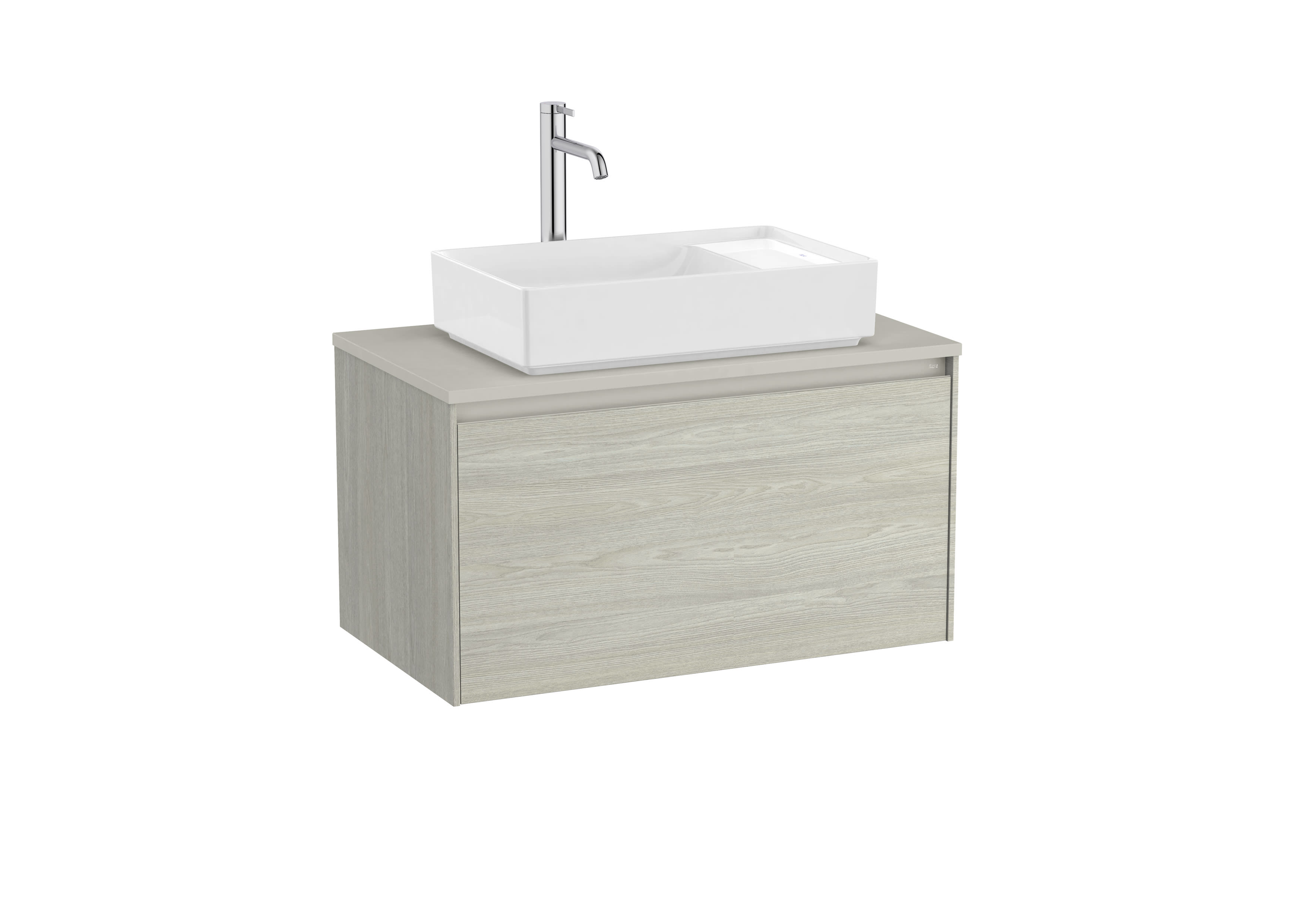 Base unit for countertop basin with one drawer - Light Oak