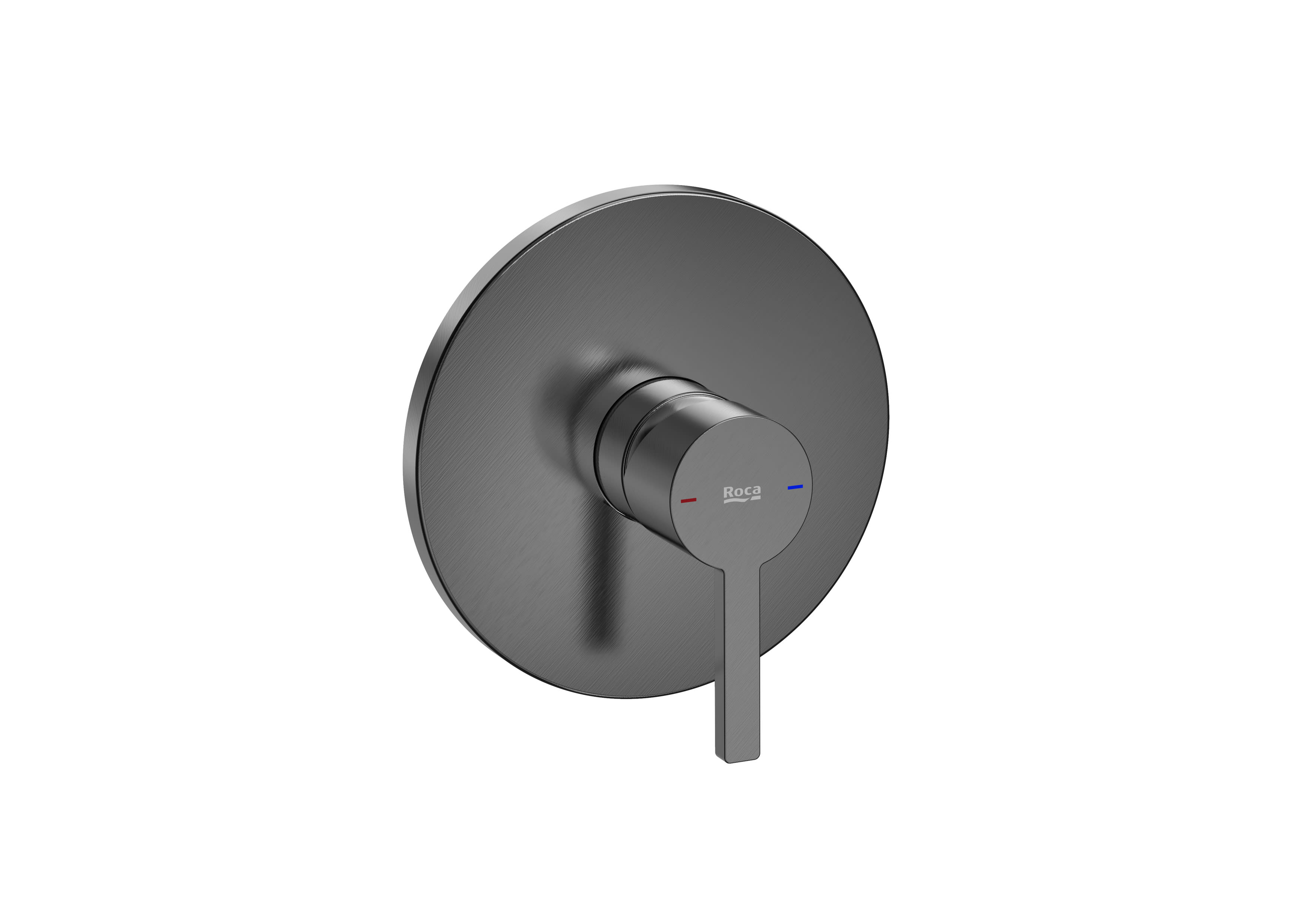 Built-in bath or shower mixer with 1 outlet Required: RocaBox A525869403 - Brushed Titanium Black