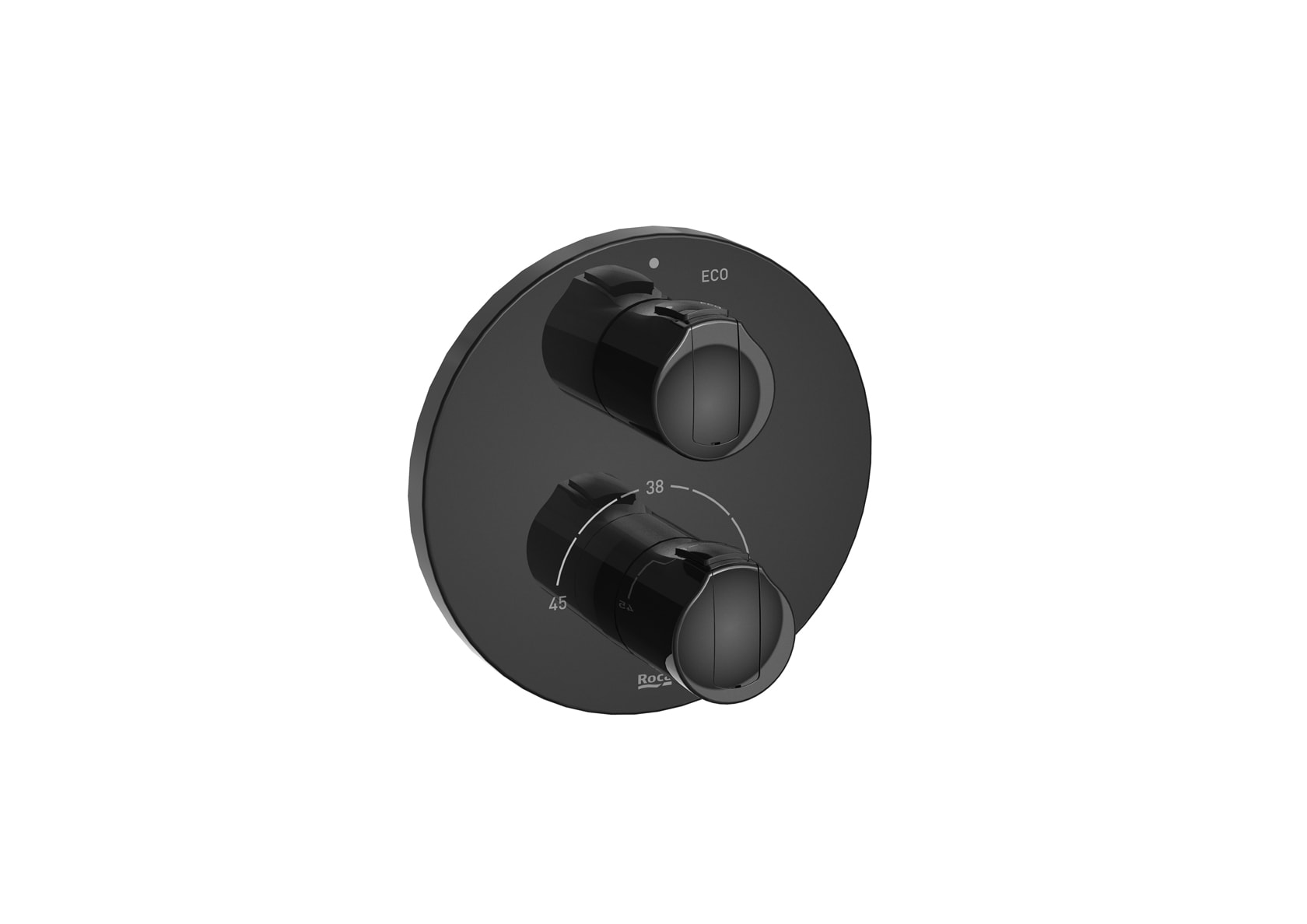 Built-in shower mixer - Titanium black