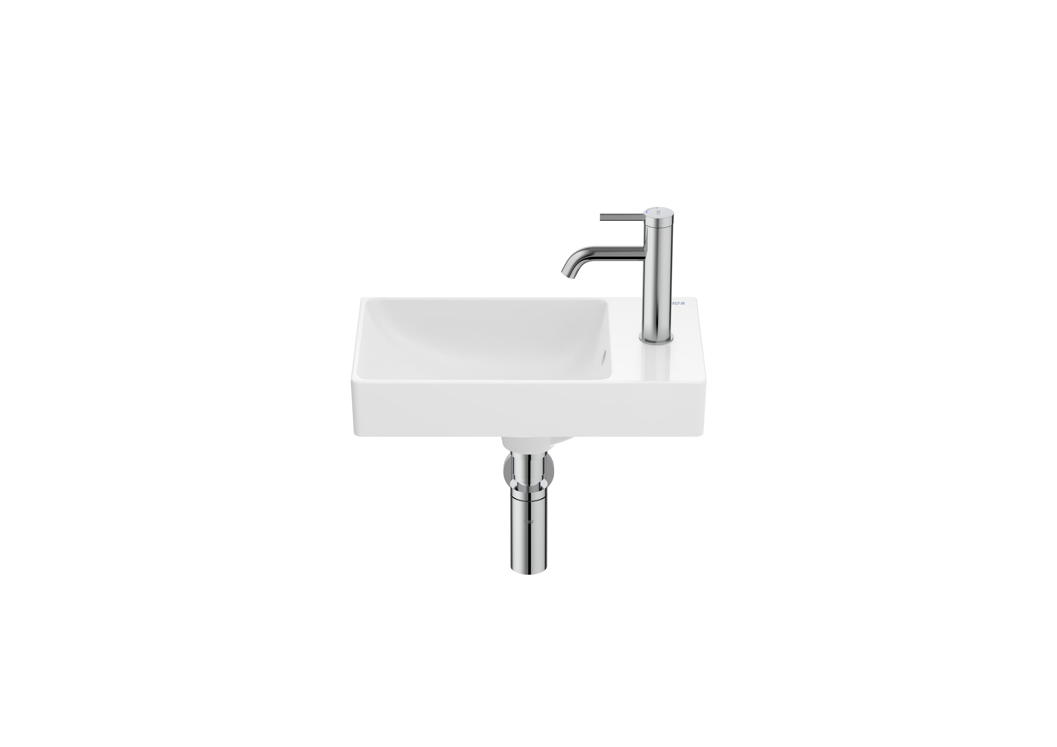 Wall-hung Fineceramic® basin - White