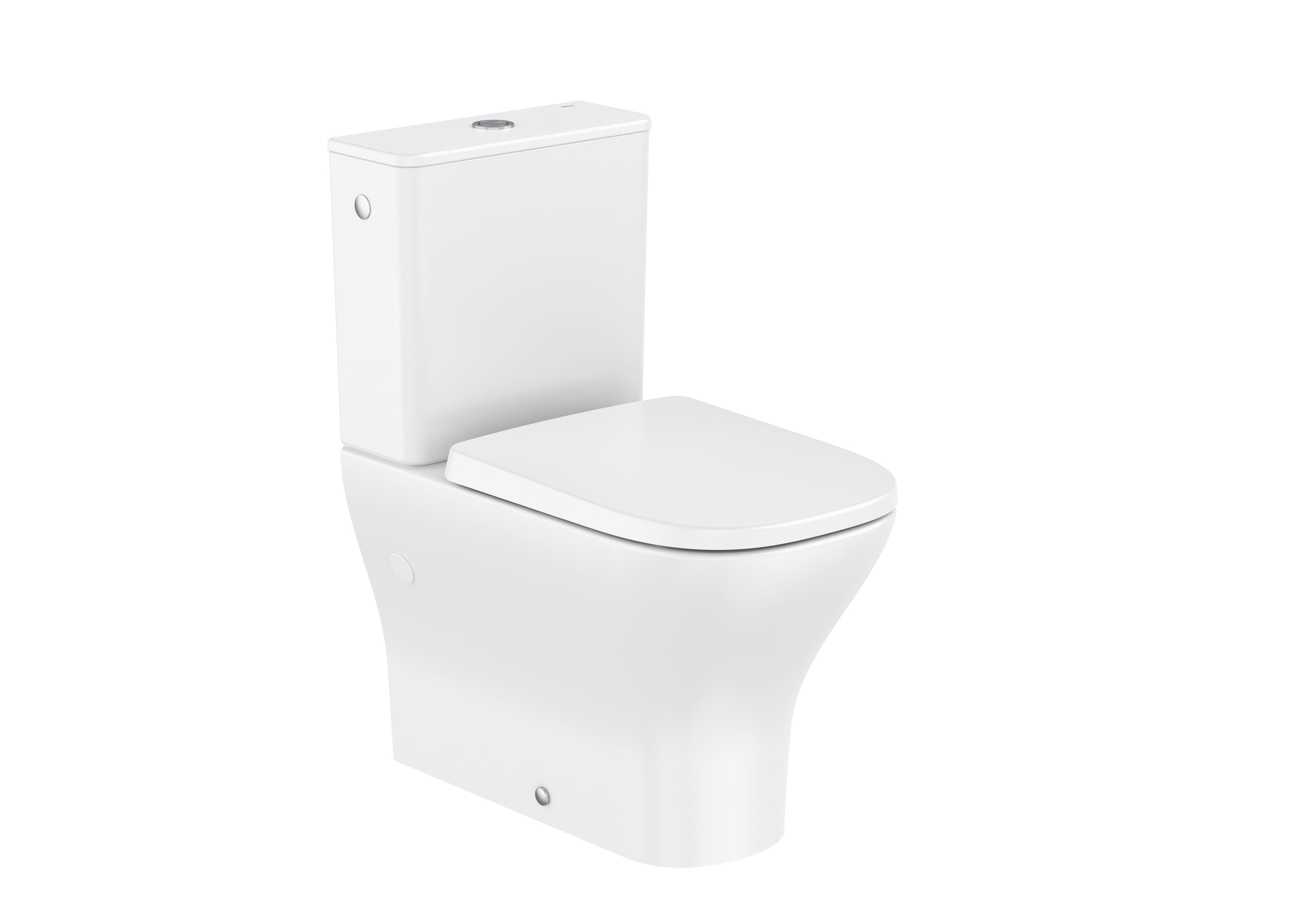 Fully Back to Wall Closed Coupled Toilet with Roca Rimless® Vortex (Pan Only)