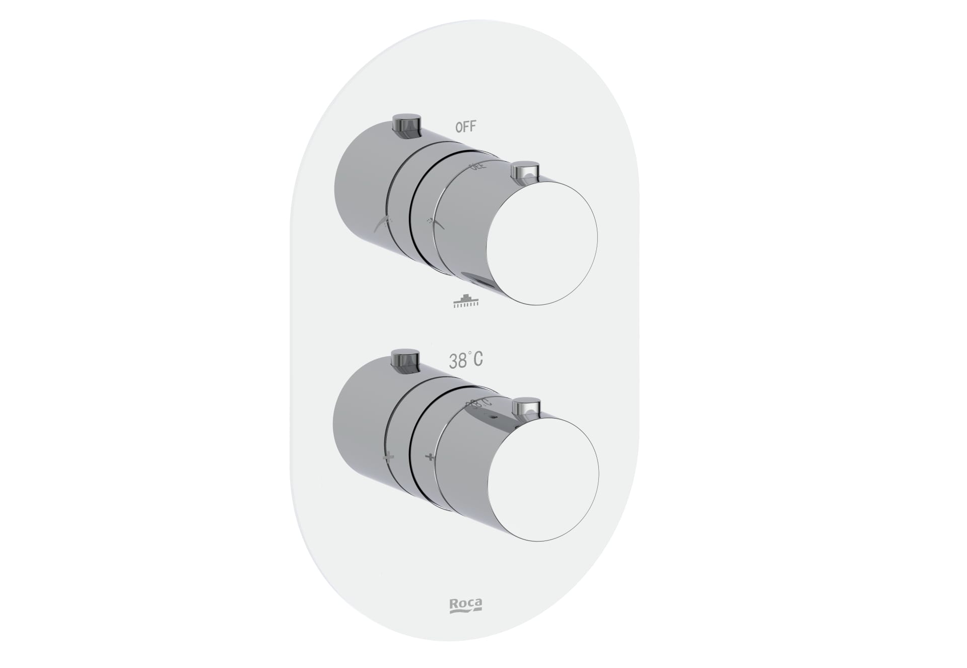 Built-In Thermostatic Bath-Shower Mixer (3 Outlet) - Chrome