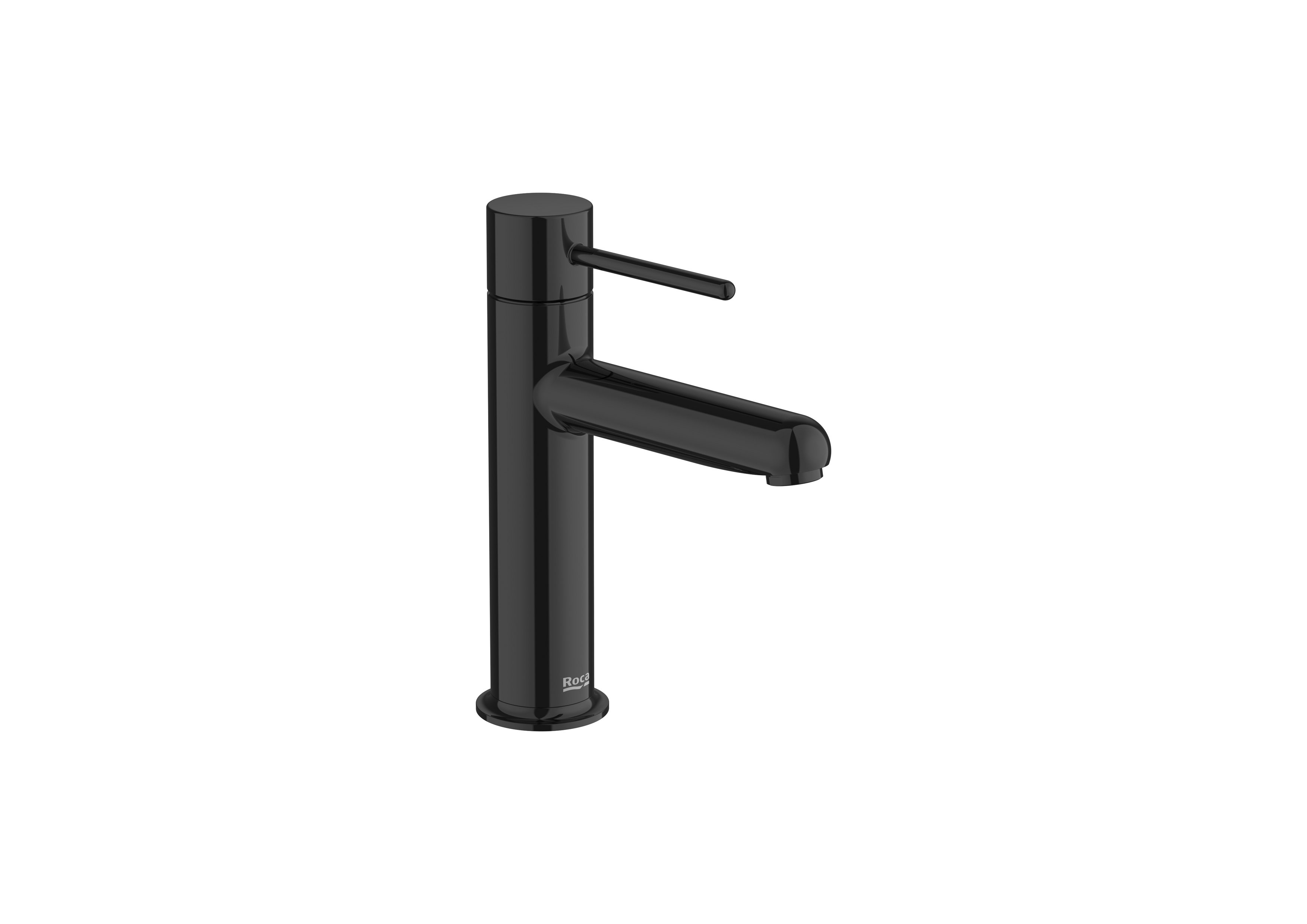 Basin mixer smooth body with Pin handle. S-SIZE - Titanium black