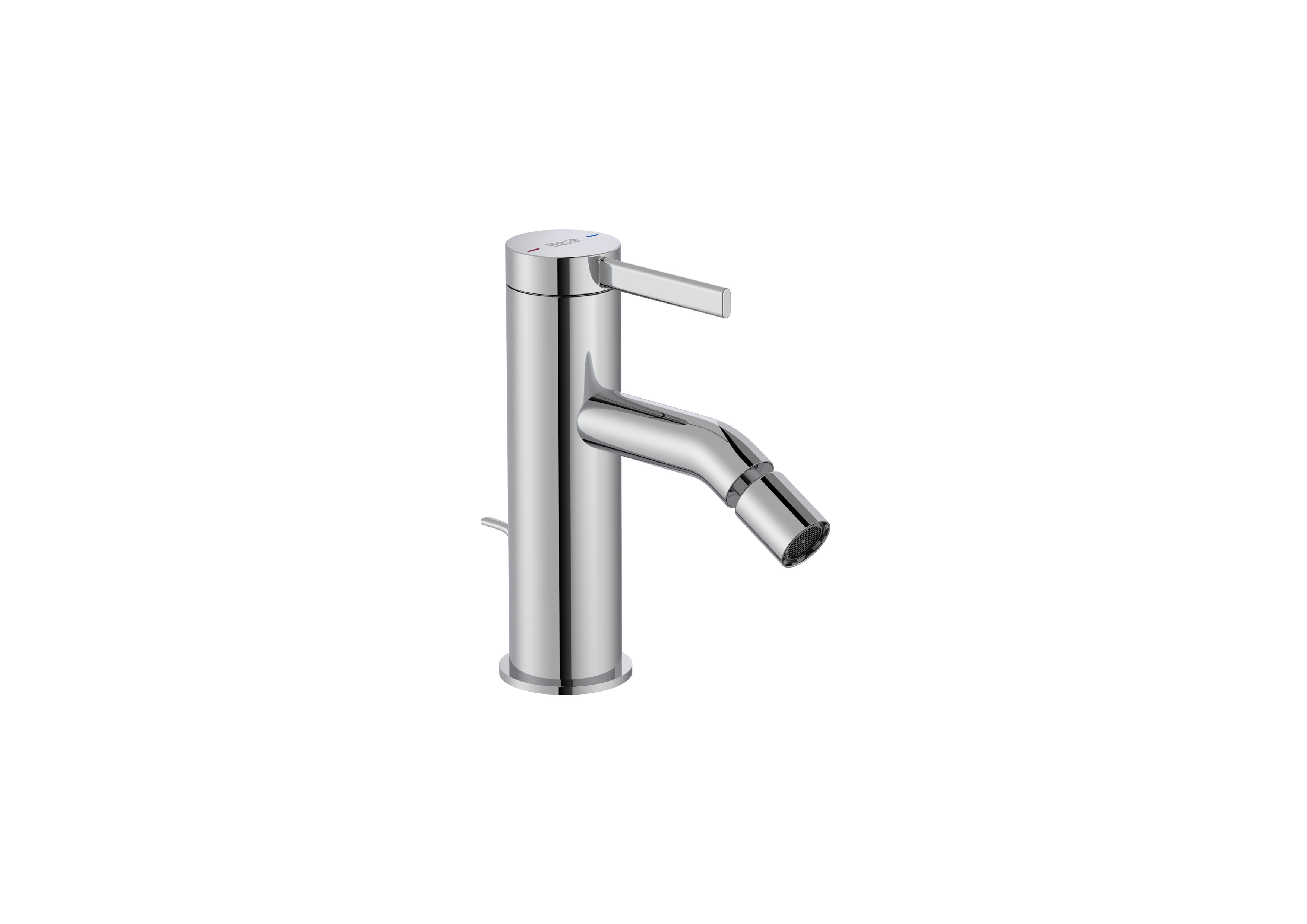 Bidet mixer with pop-up waste