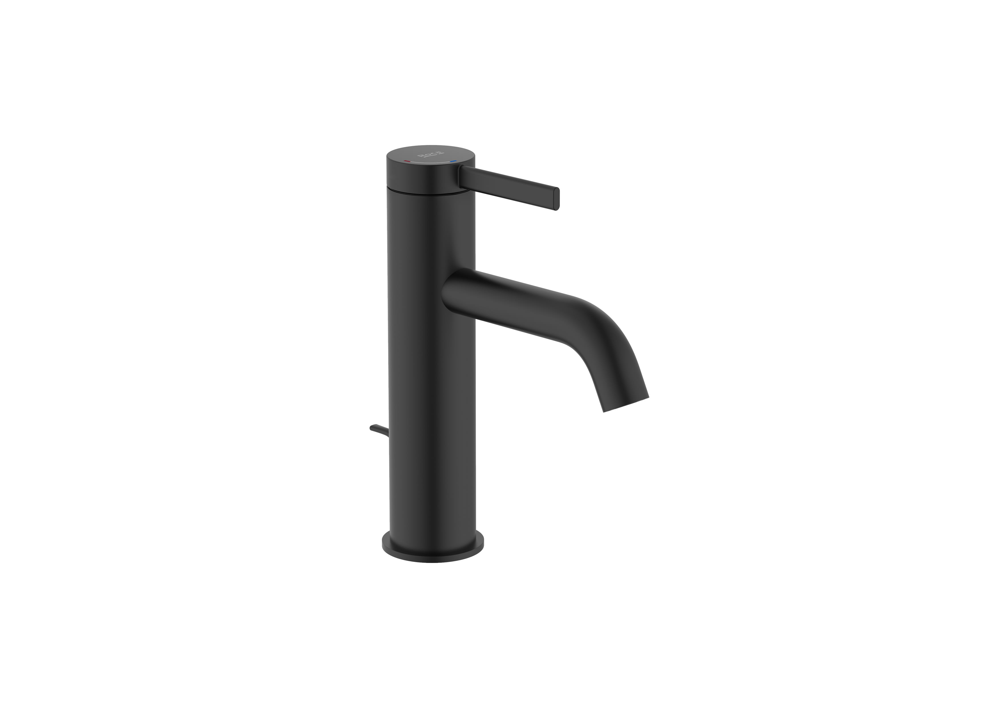 Basin mixer with pop-up waste