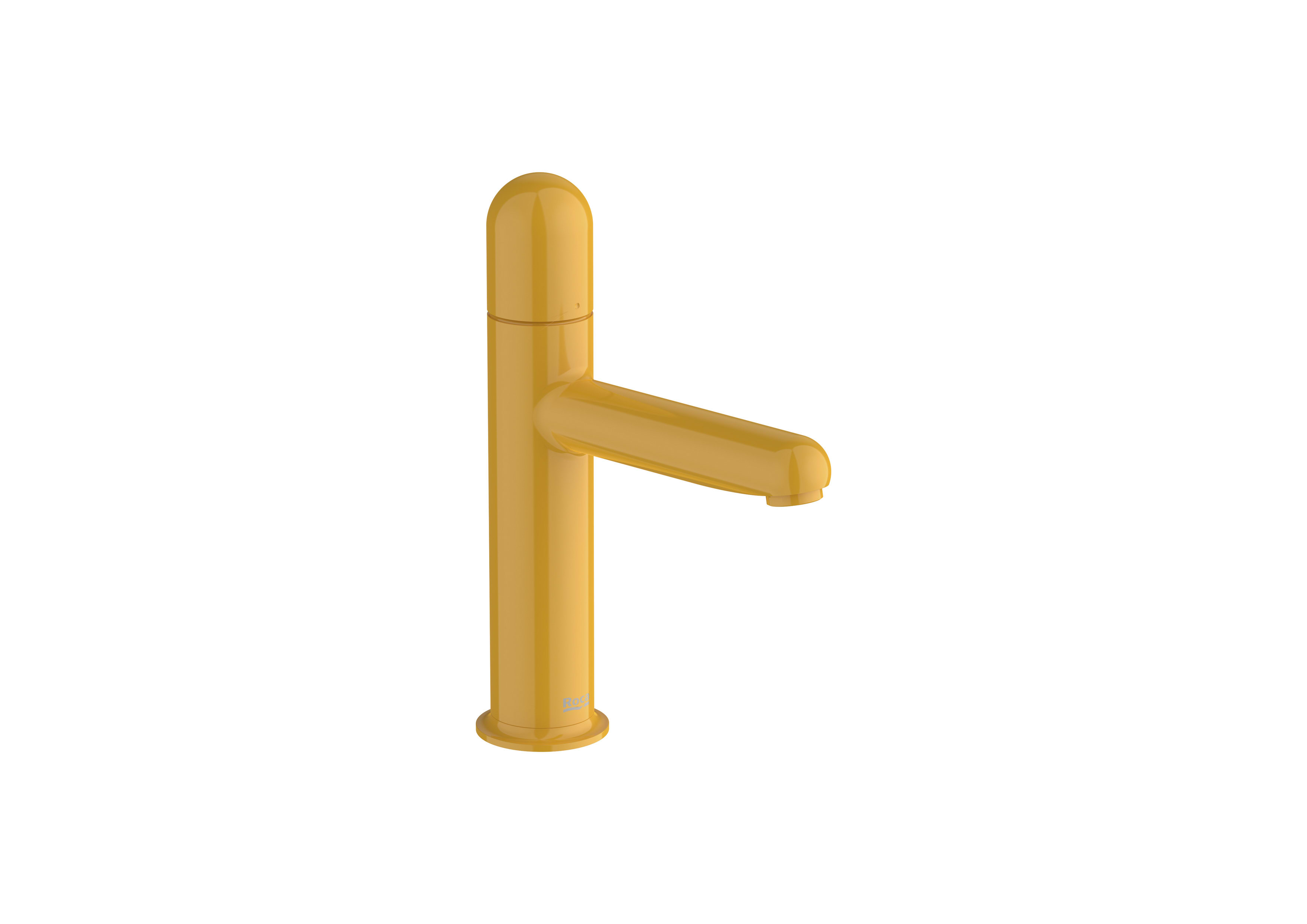 Basin mixer smooth body with Dome handle. S-SIZE - Honey Yellow