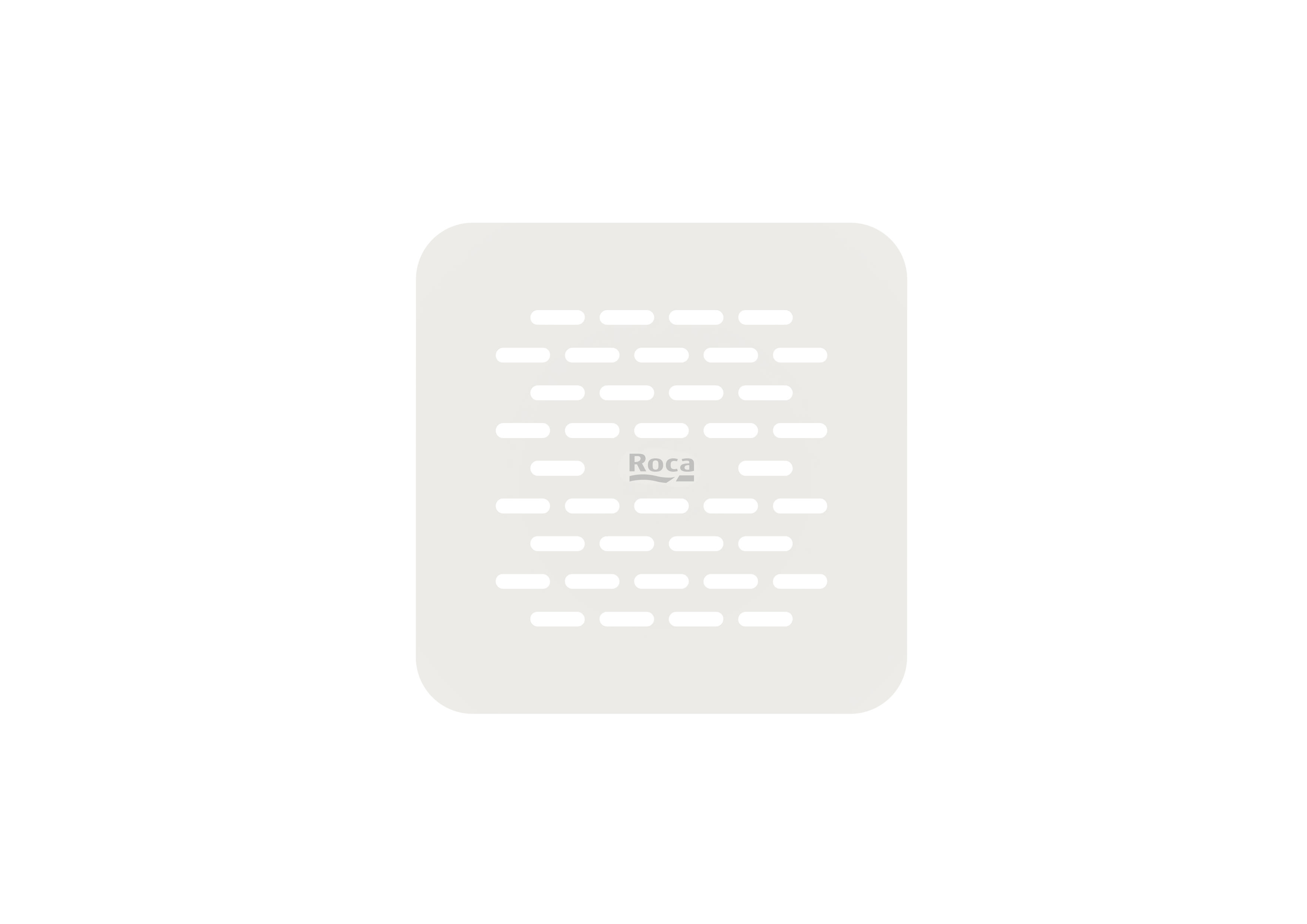 Brick - Stainless steel coloured grid for Terran-N - White