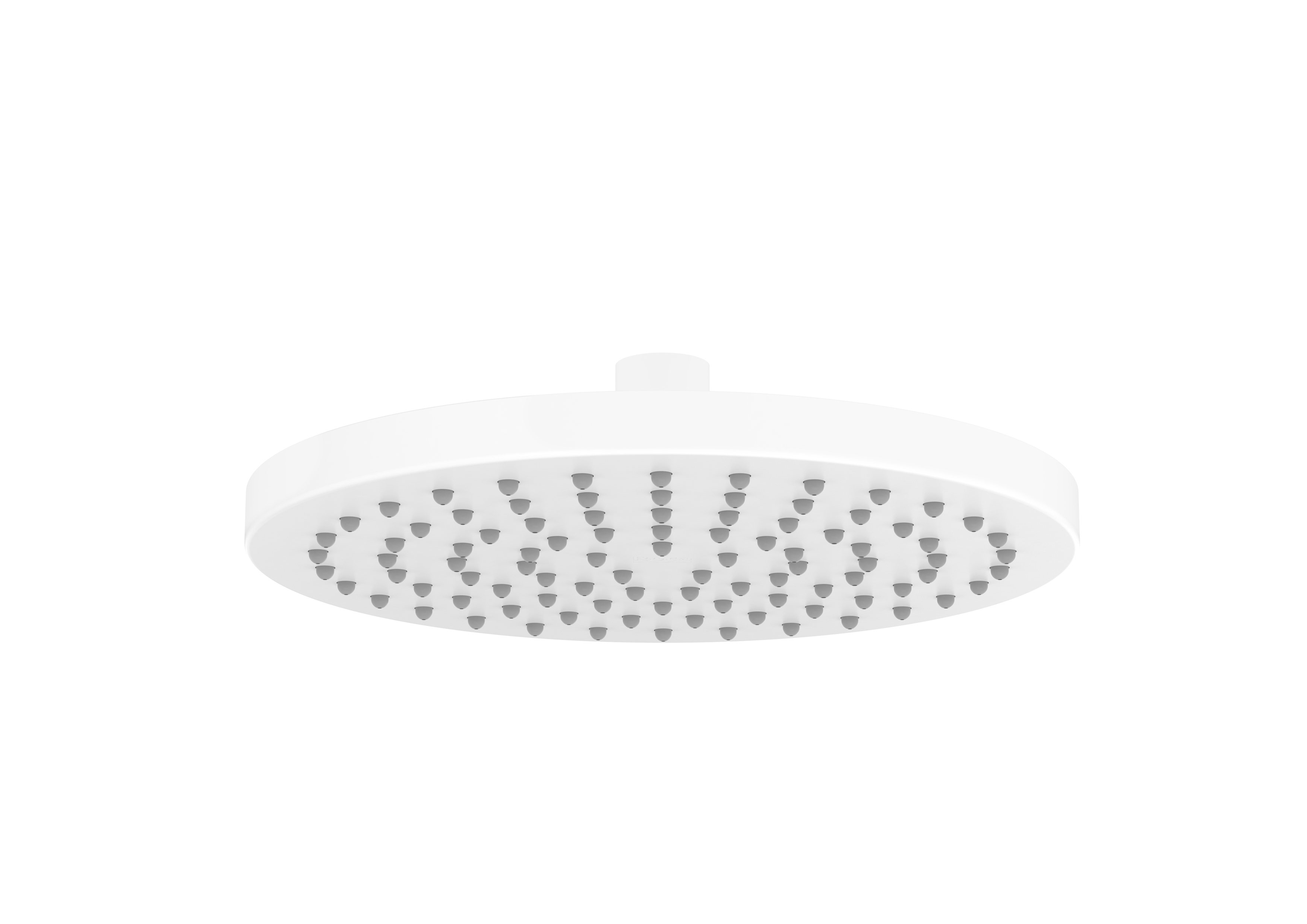 Shower head for ceiling or wall installation. Support kit / arm not included. - White