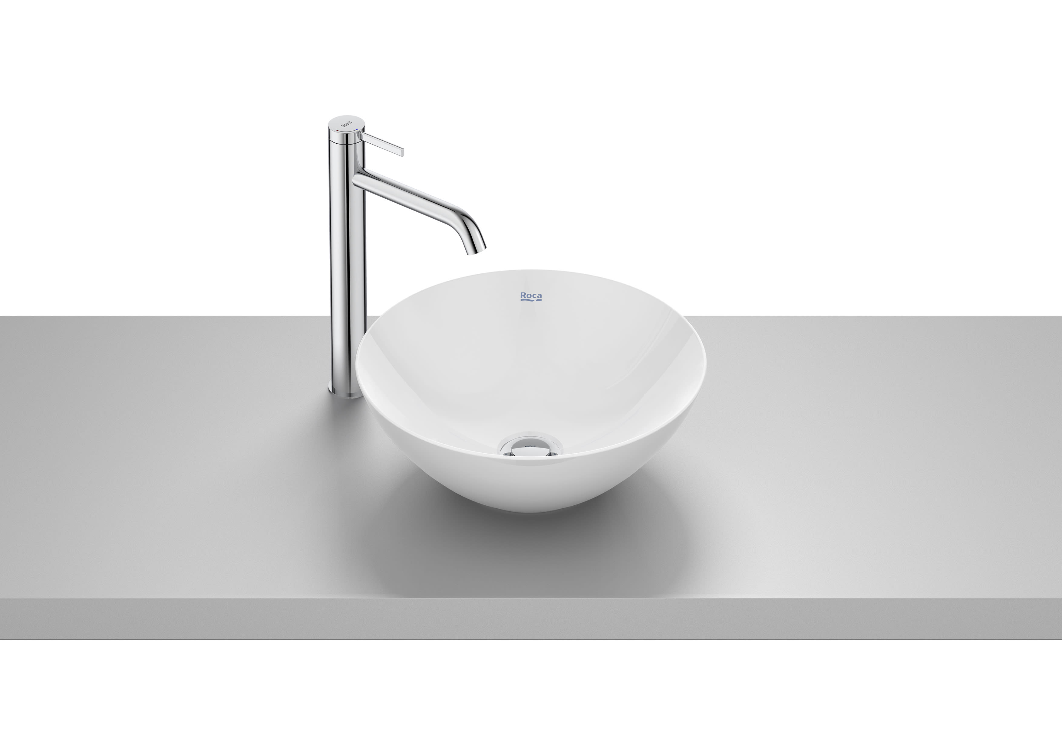 FINECERAMIC® Over Countertop Basin without taphole - White