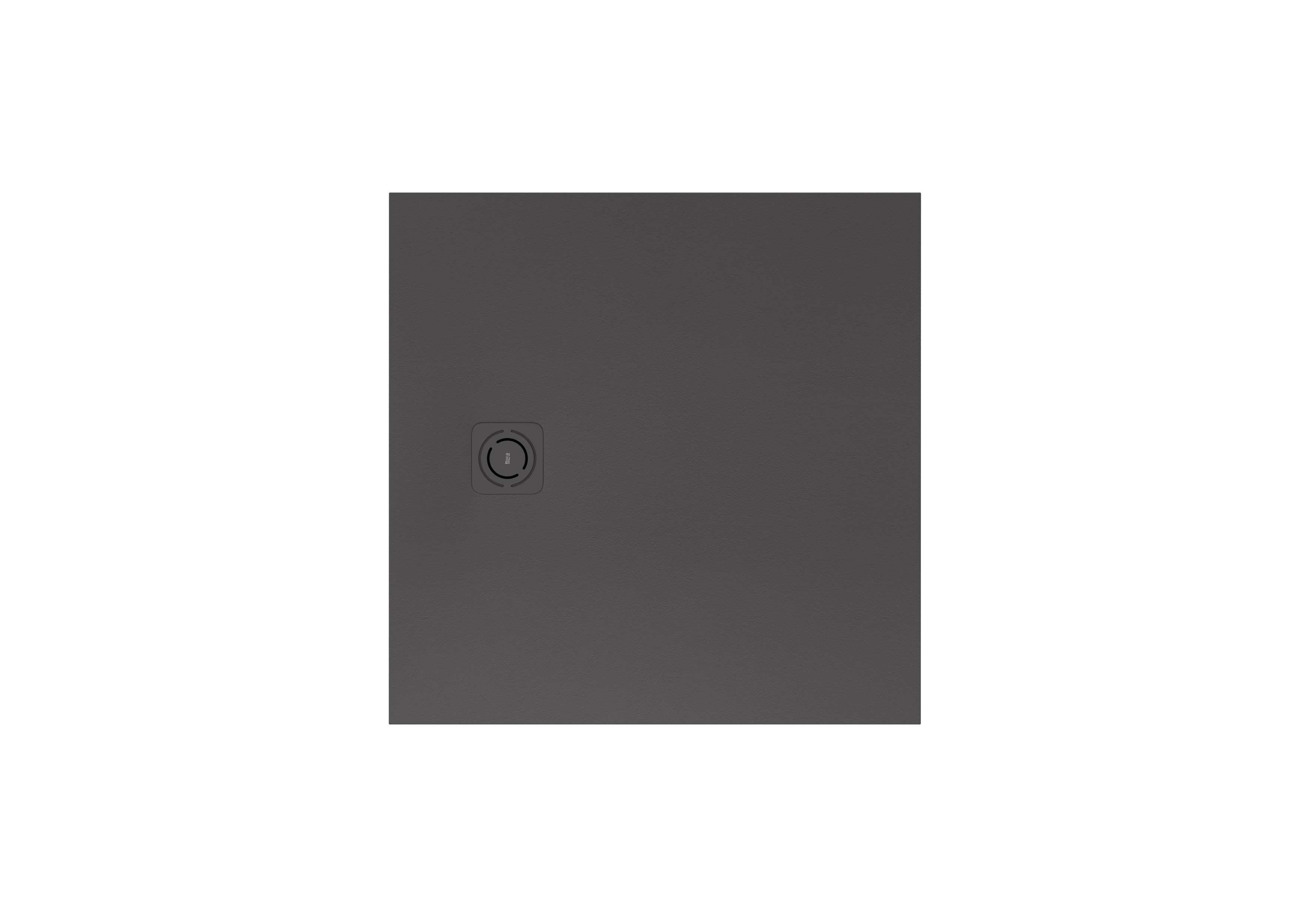 Superslim STONEX® square shower tray without drain - Onyx