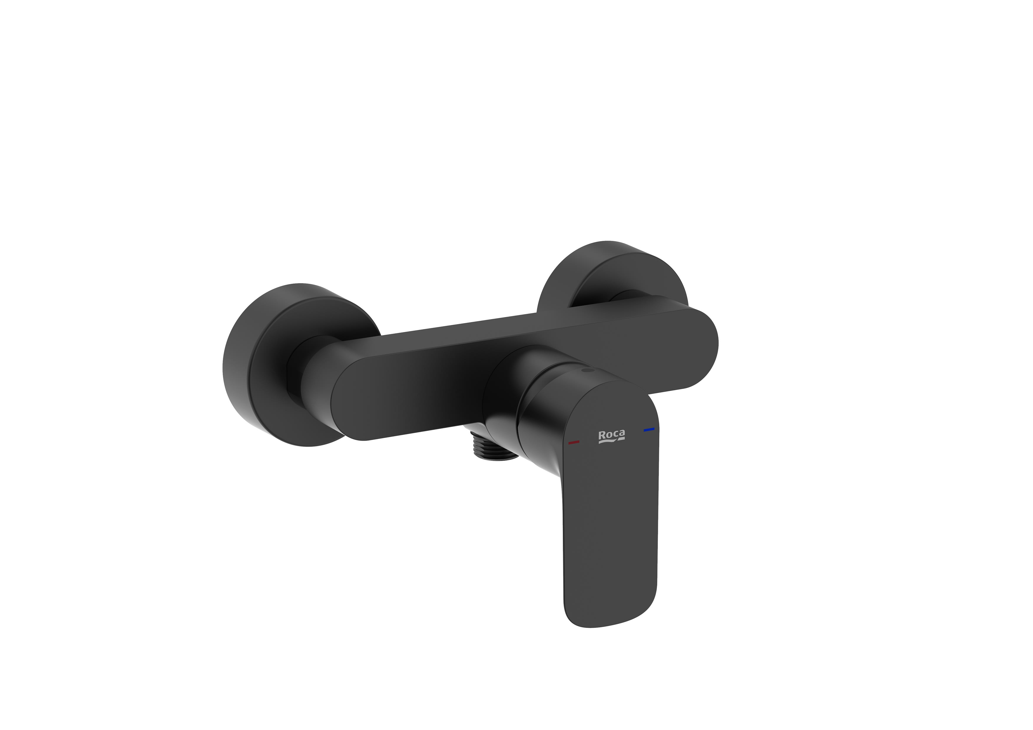 Wall-mounted shower mixer - Matt Black