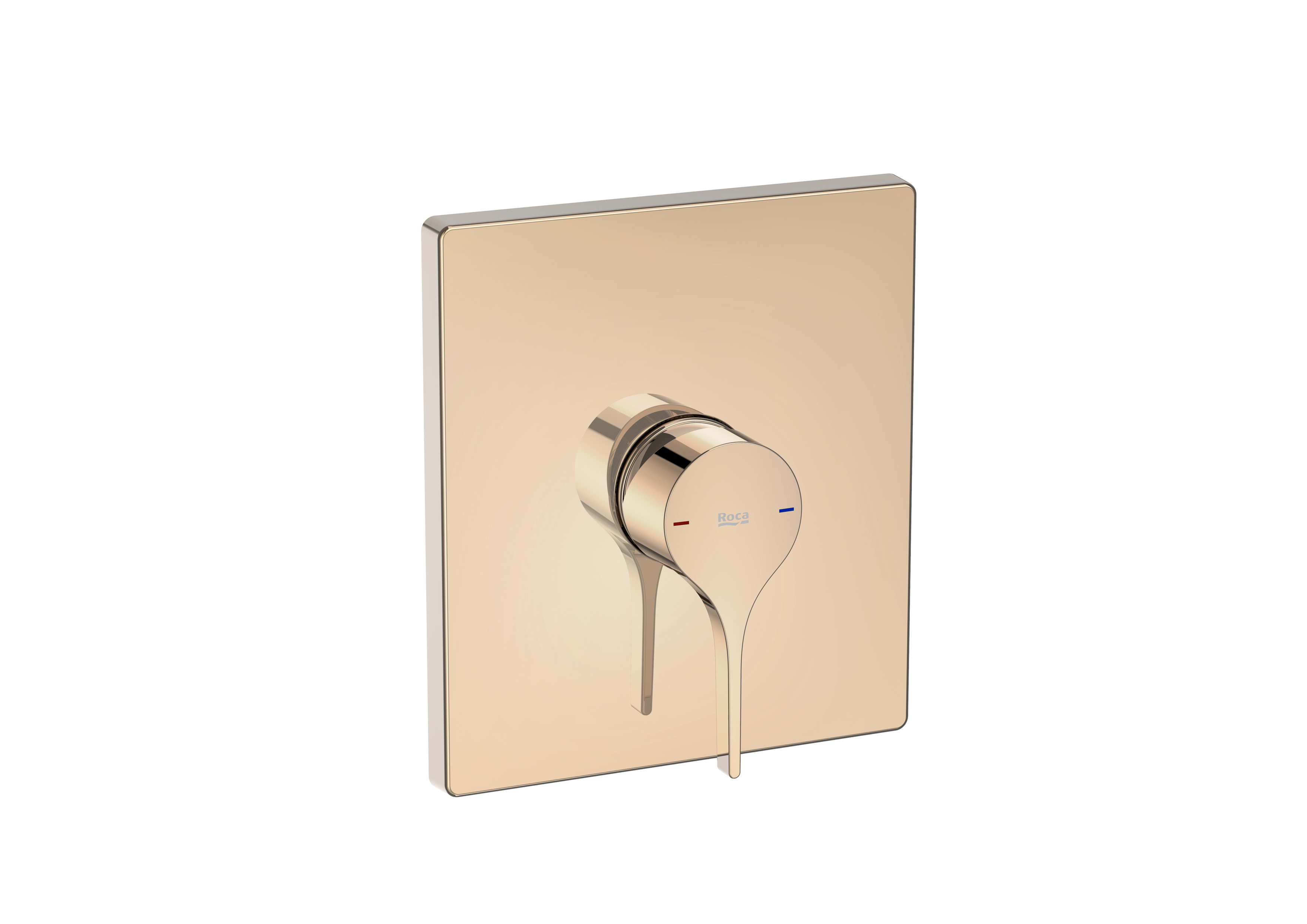 Built-in bath or shower mixer with 1 outlet Required: RocaBox A525869403 - Rose gold