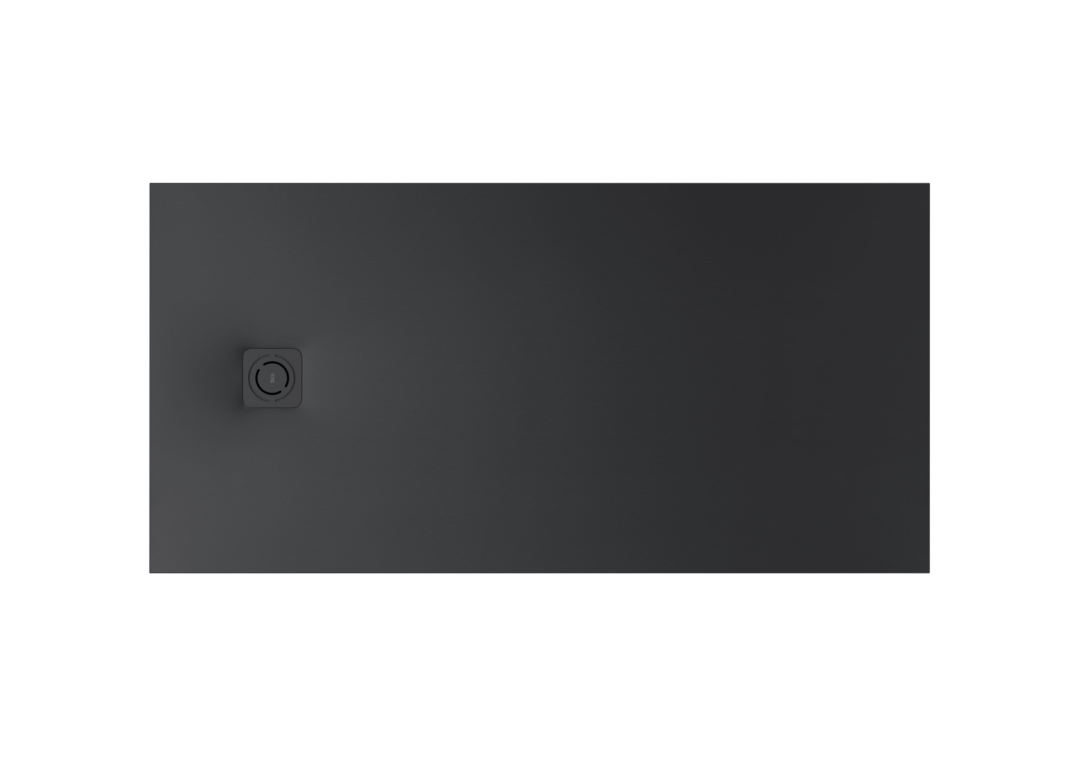 Superslim STONEX® rectangular shower tray without drain - Black