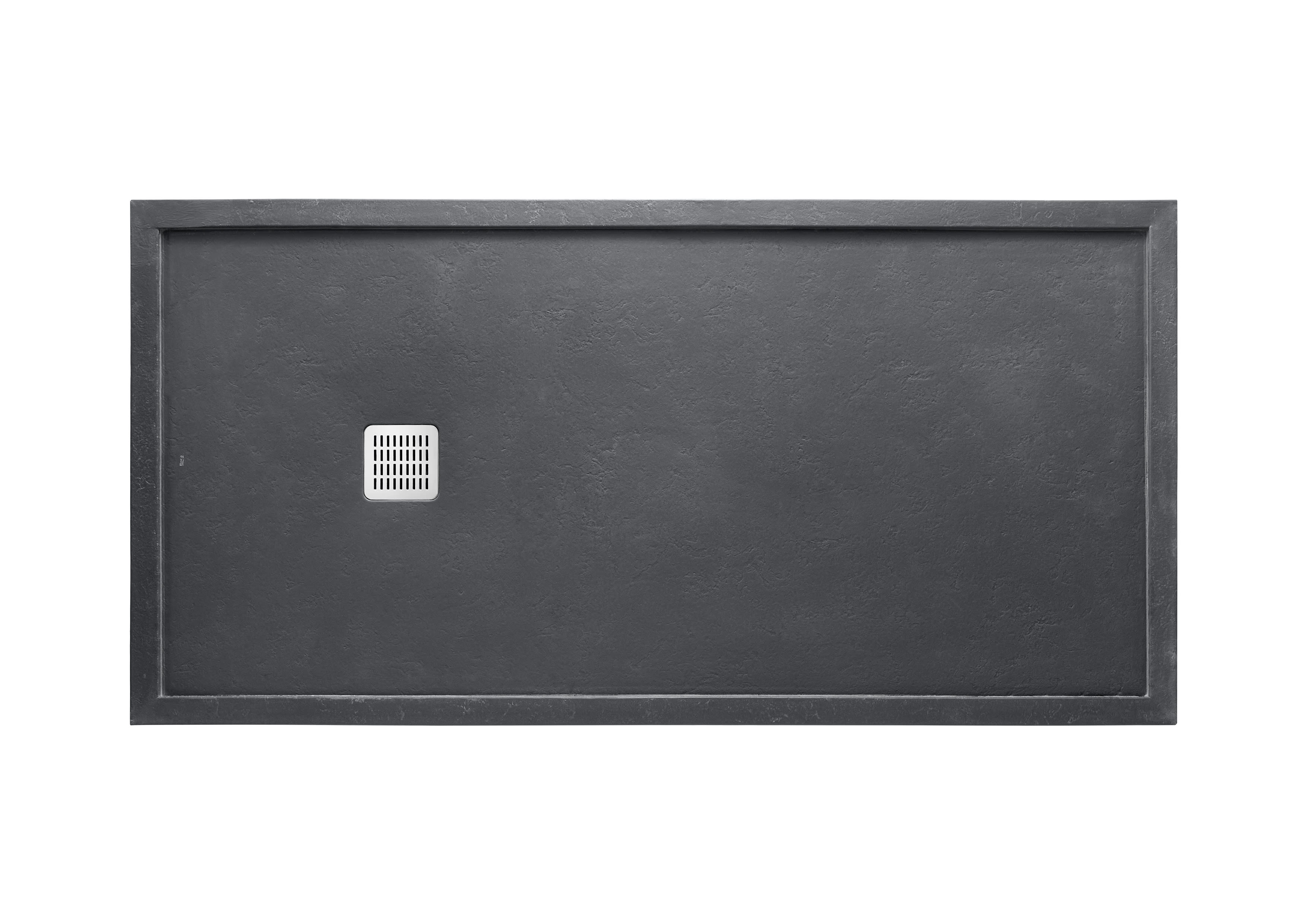 Superslim STONEX® shower tray with frame - Slate
