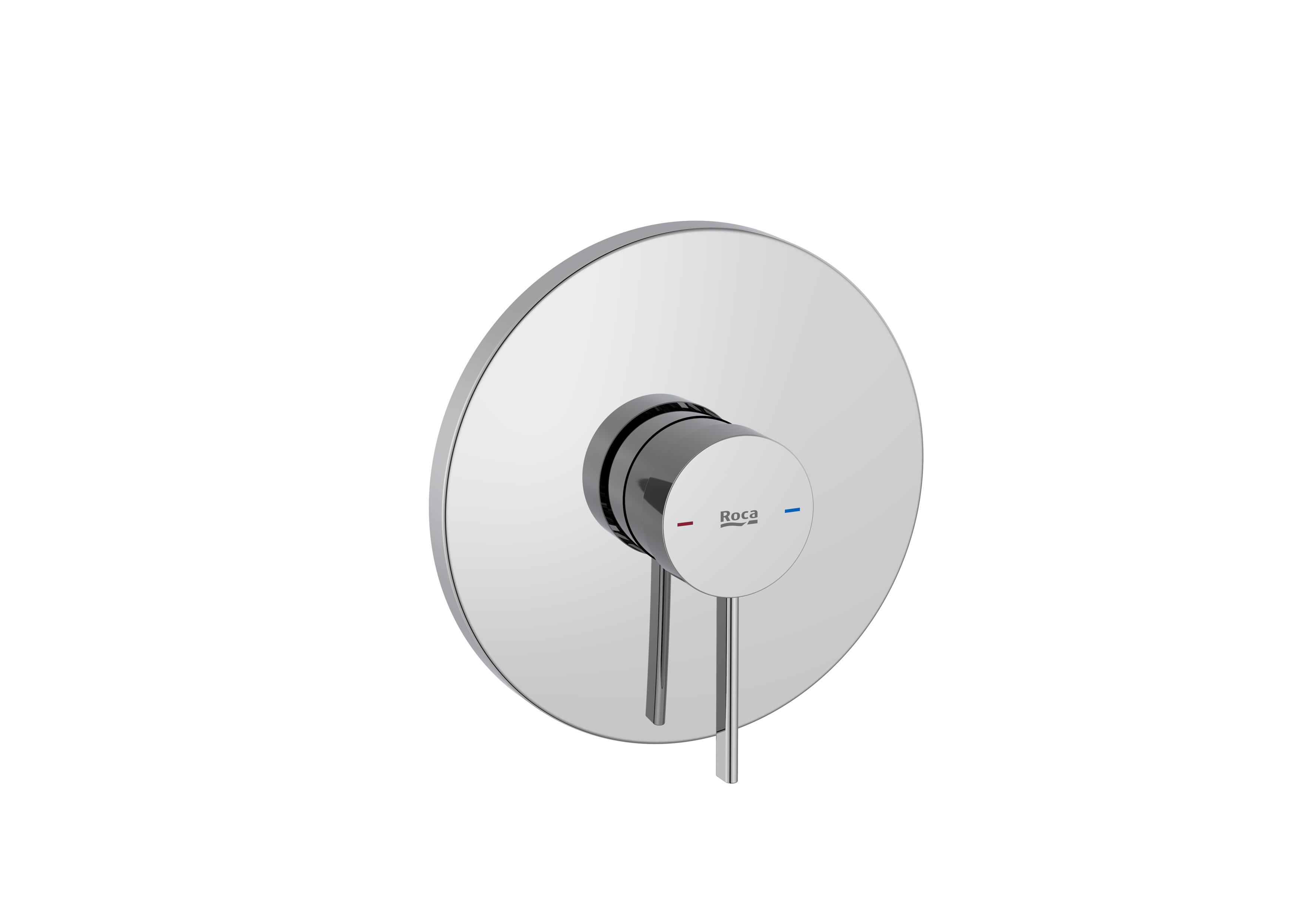 Built-in shower mixer (1 way). To be completed with RocaBox A525869403 - Chrome