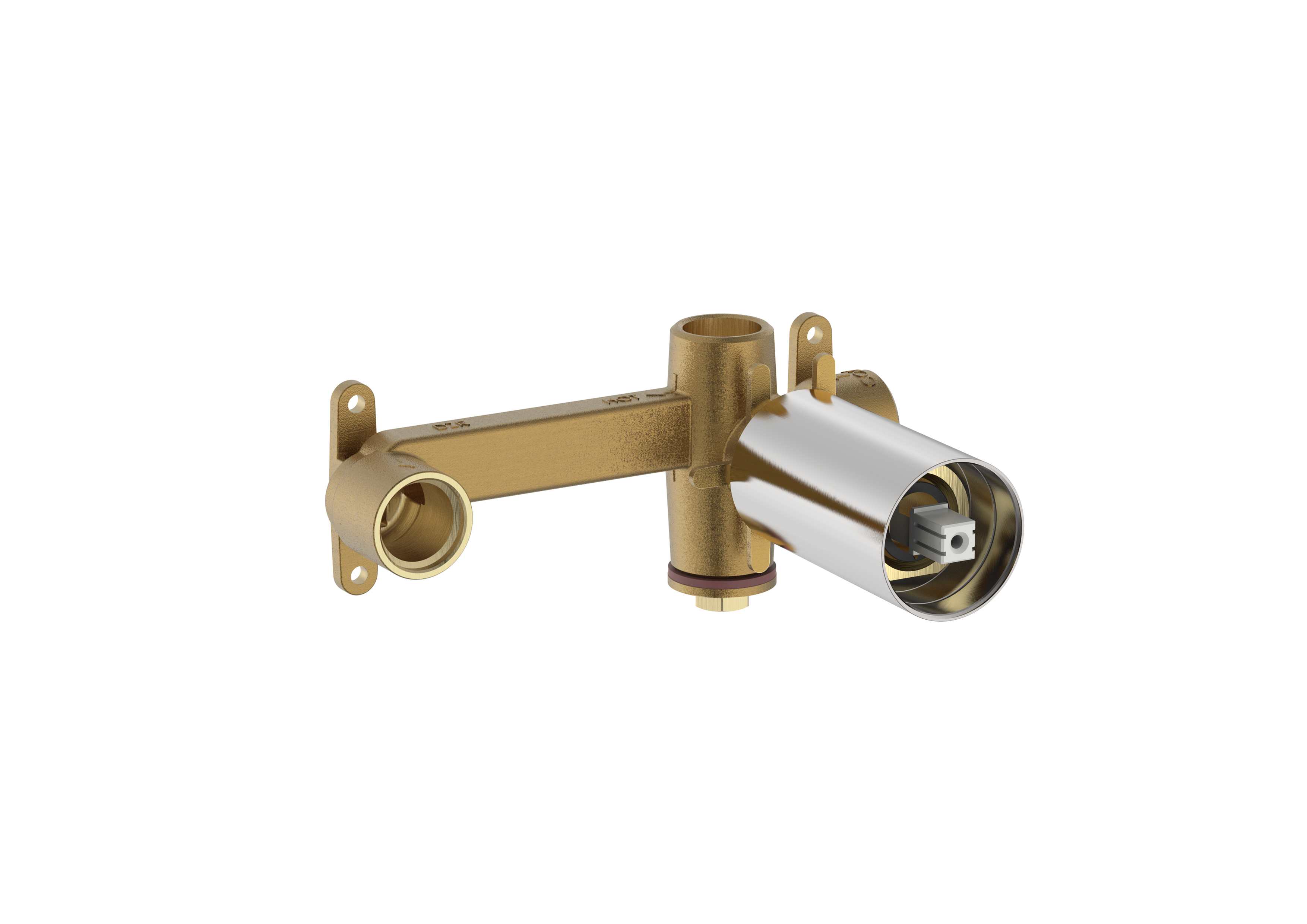 Built-in body for basin mixer - Stainless Steel Finish