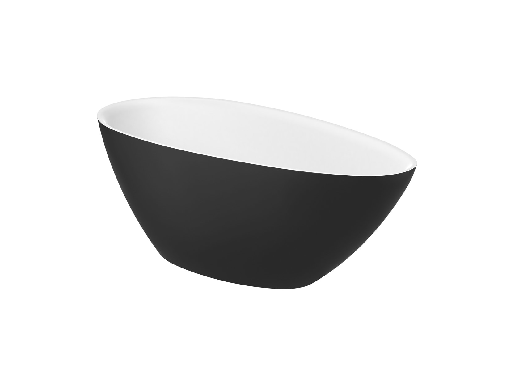 Stonex® oval bathtub with drain