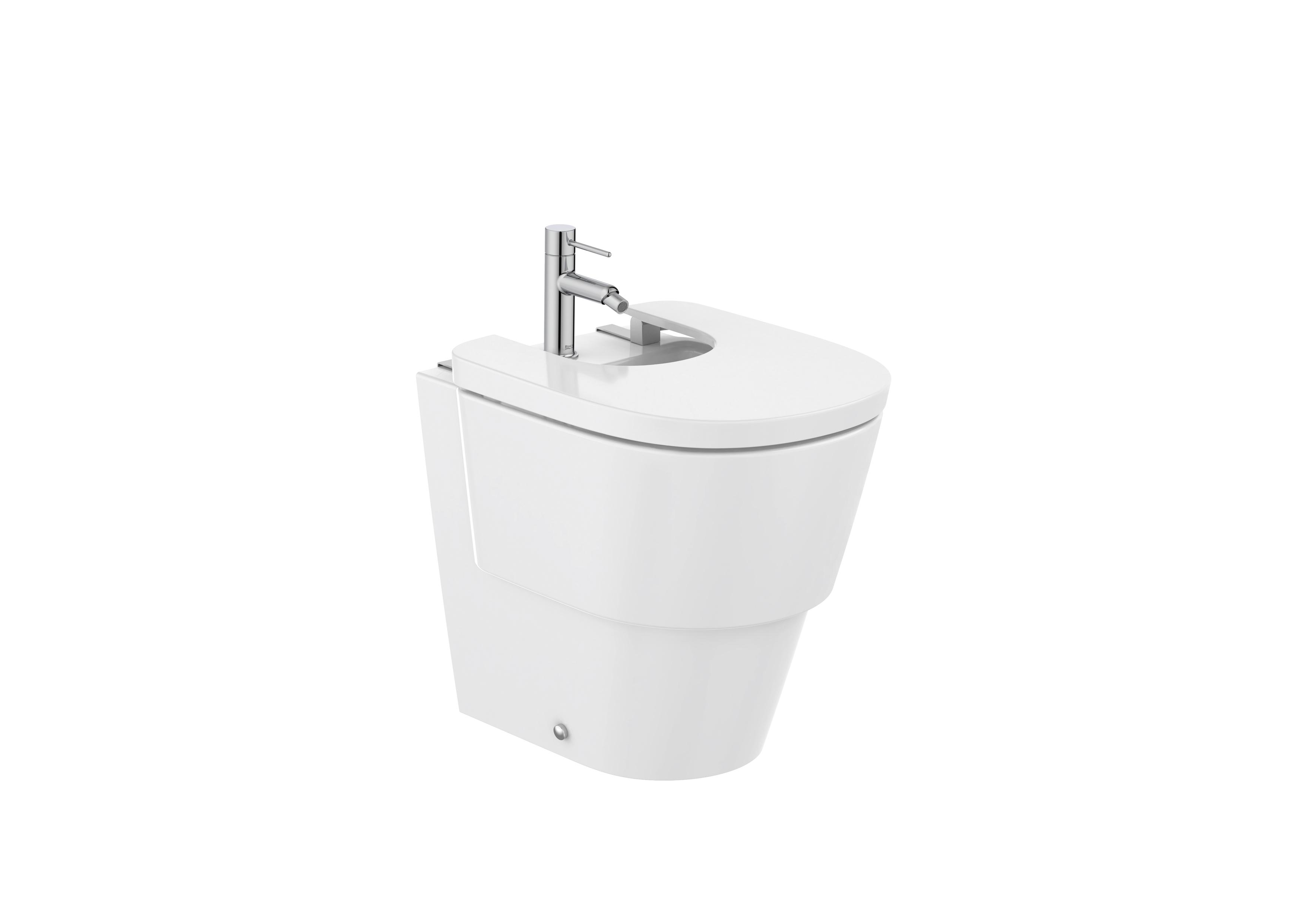 Floorstanding bidet in vitreous china - White