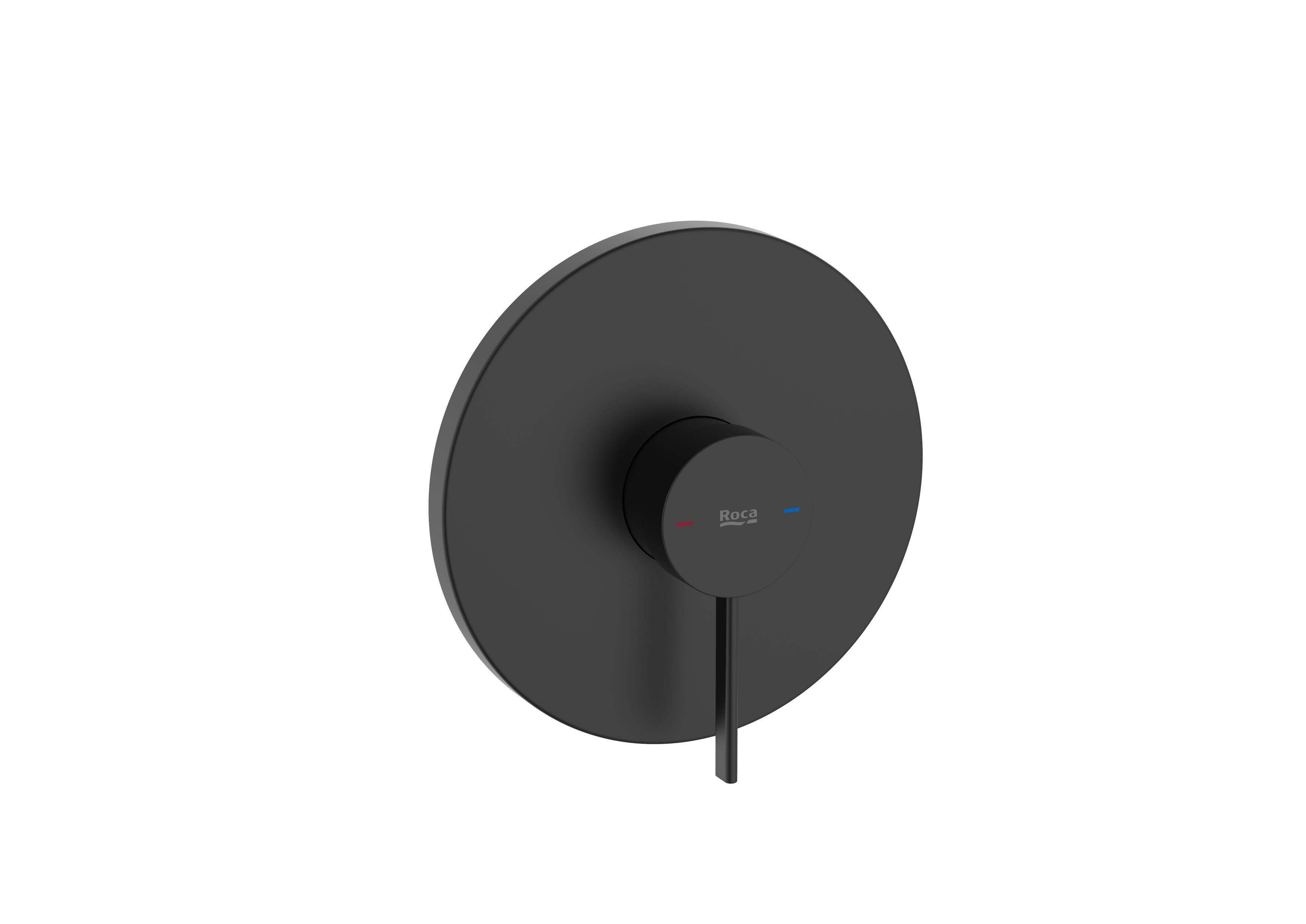 Built-in shower mixer (1 way). To be completed with RocaBox A525869403 - Matt Black