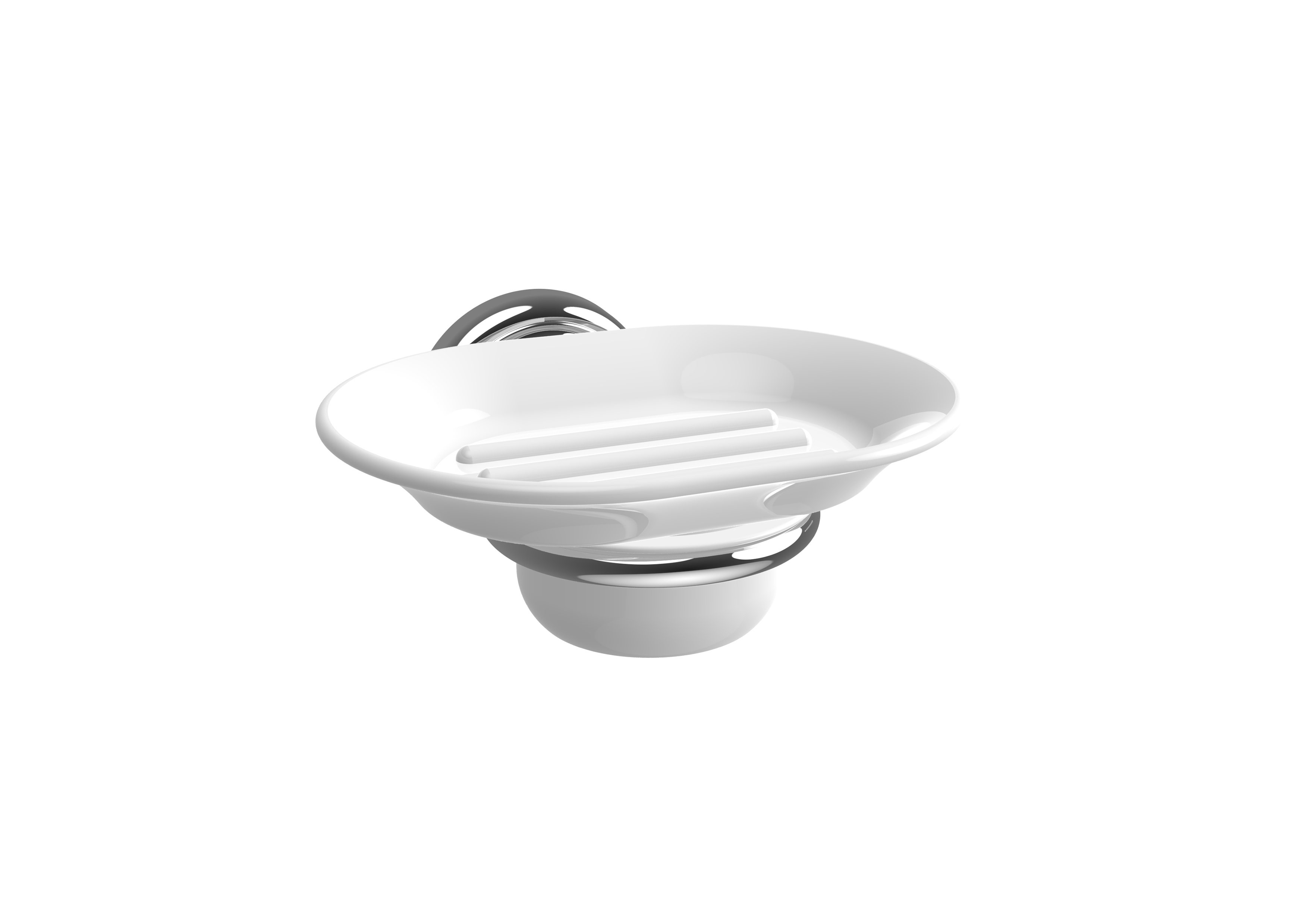 Wall-mounted soap dish