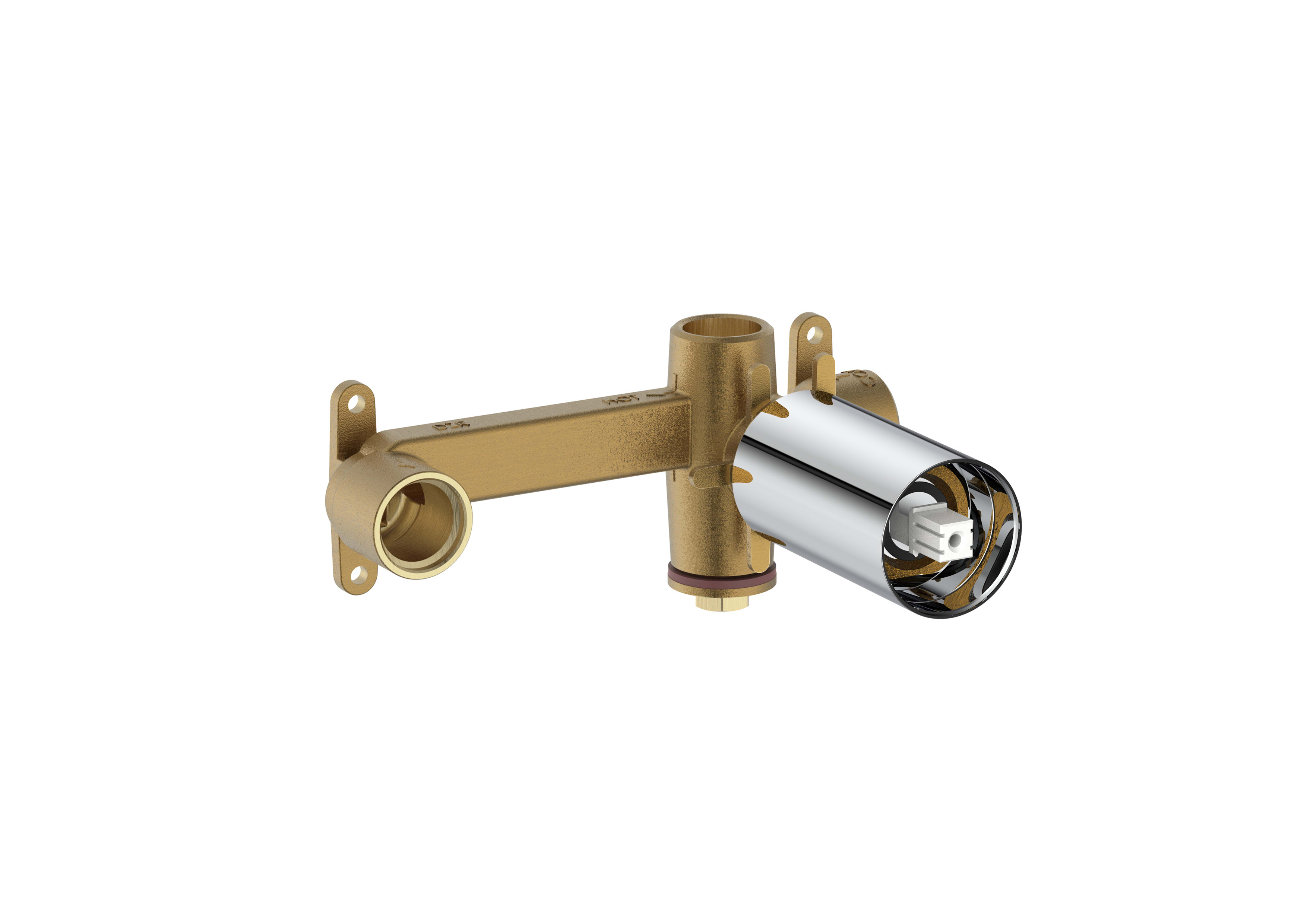 Built-in body for basin mixer - Chrome