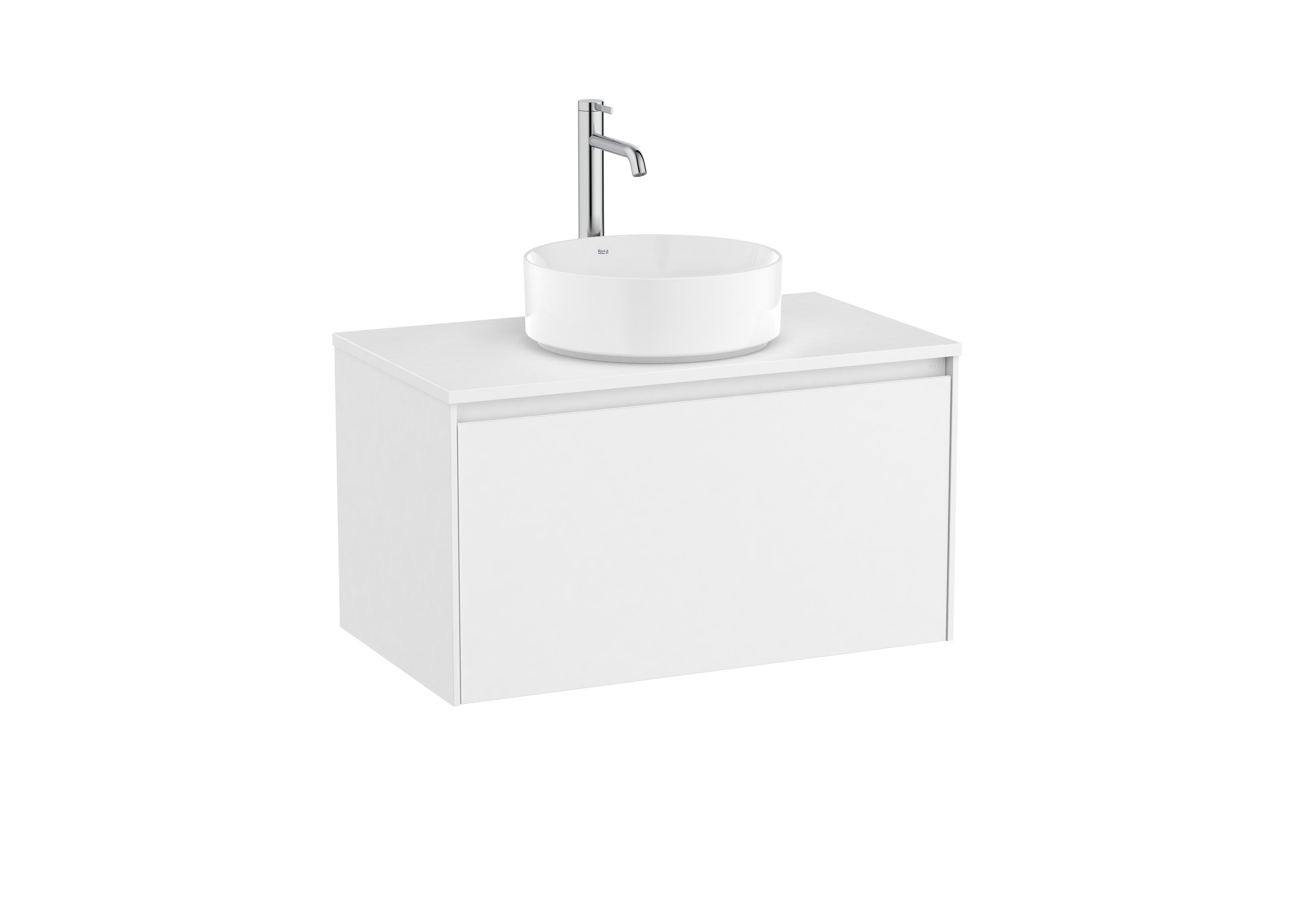 Base unit for countertop basin with one drawer - Matt White
