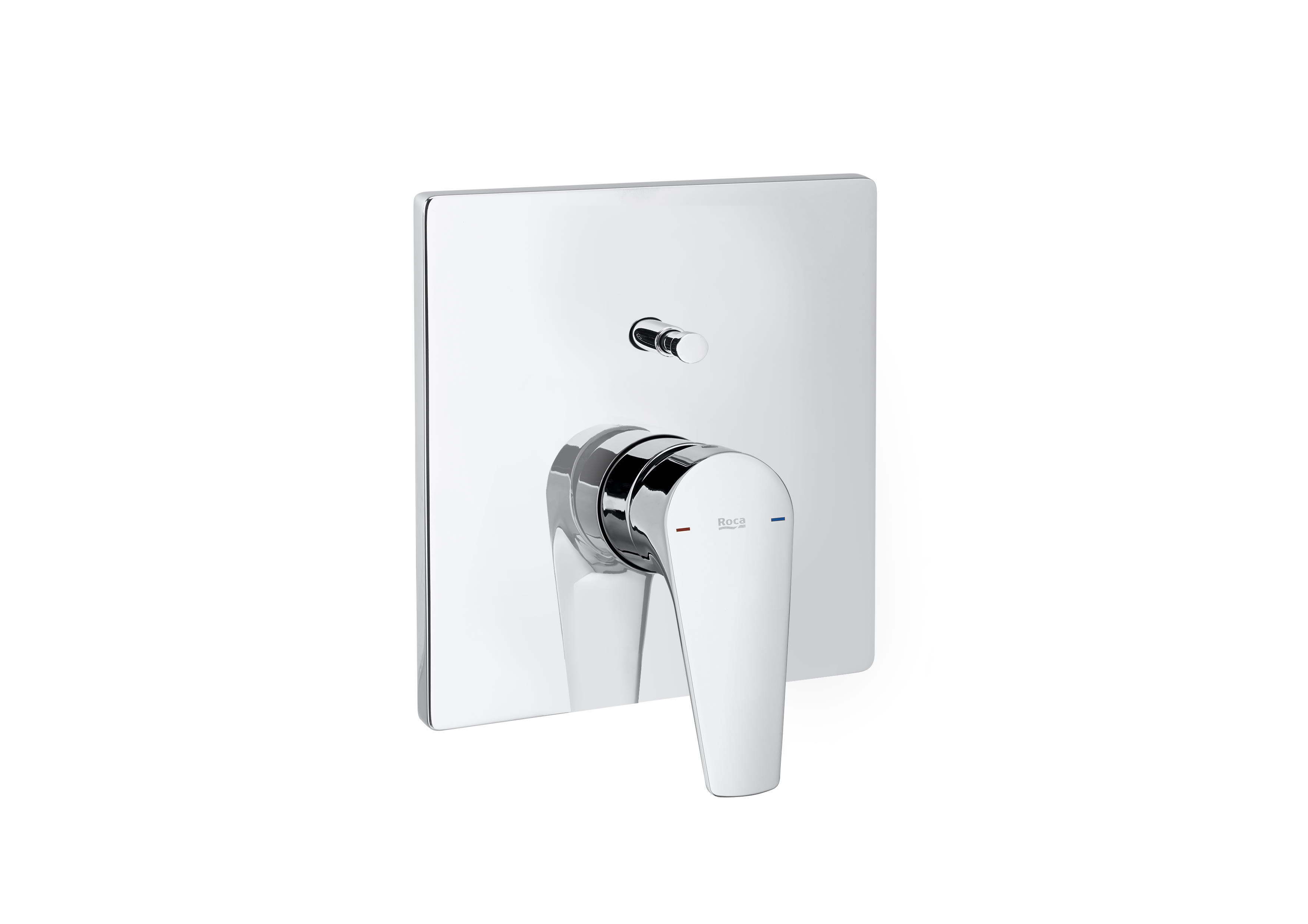 1/2" built-in bath-shower mixer with automatic diverter. Required: RocaBox A525869403