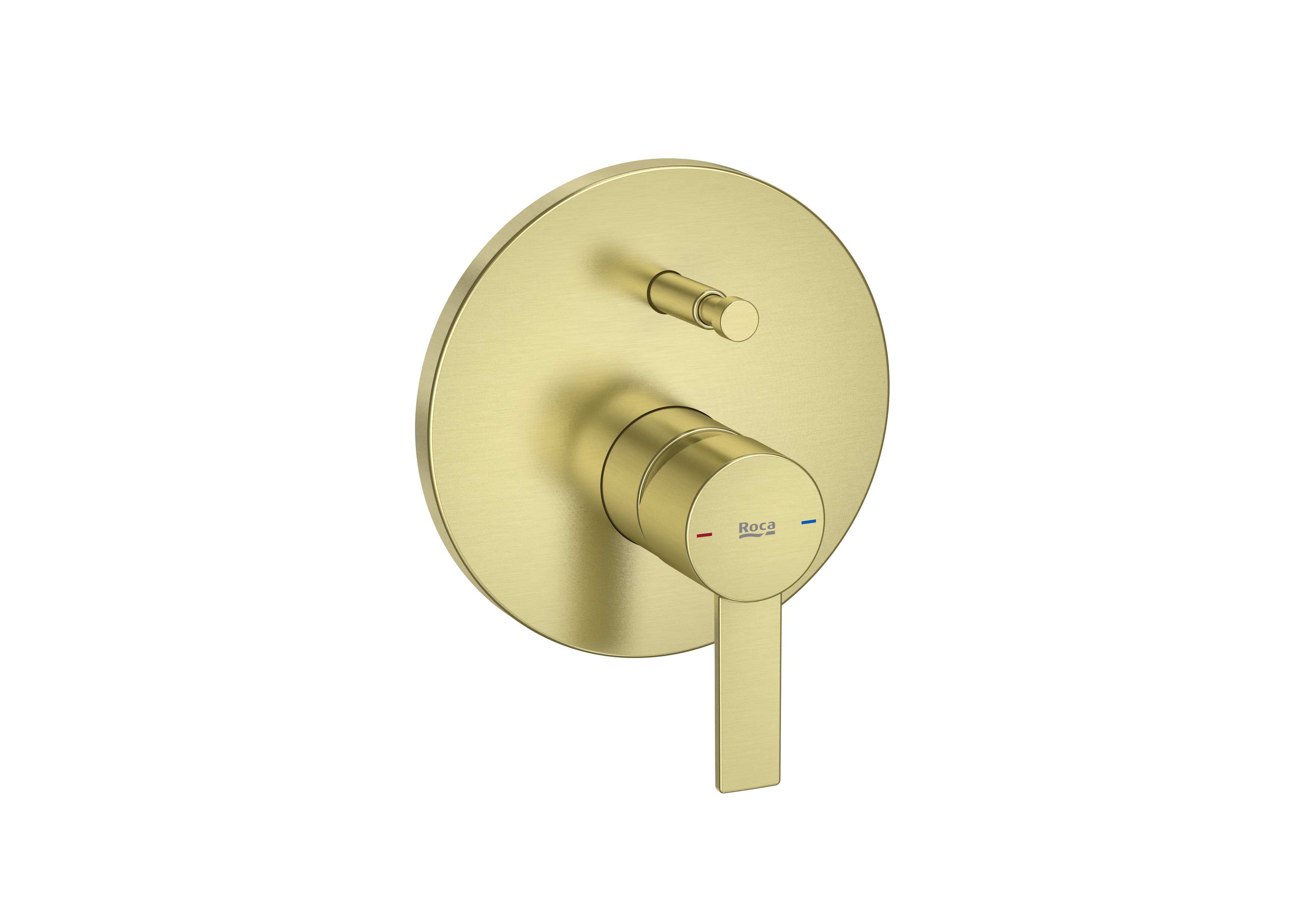 Built-in bath-shower mixer (2 ways) - Brushed Brass