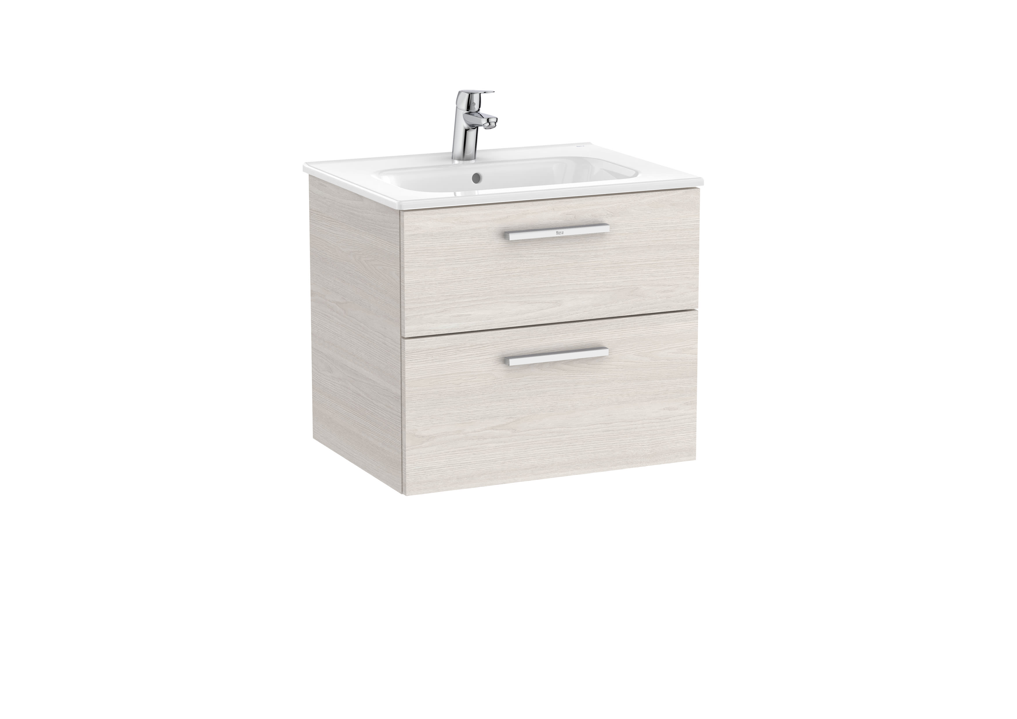 Vanity Unit with 2 drawers and basin - Nordic Ash